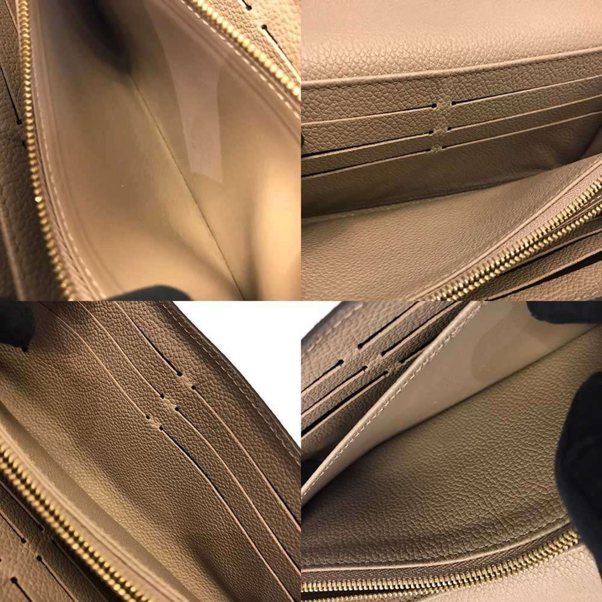 Louis Vuitton Louis Vuitton Portefeuille Sarah NM Bicolor Monogram Empreinte Tourterelle Crème Long Wallet M81049 LOUIS VUITTON Size ONE SIZE - 6 Thumbnail