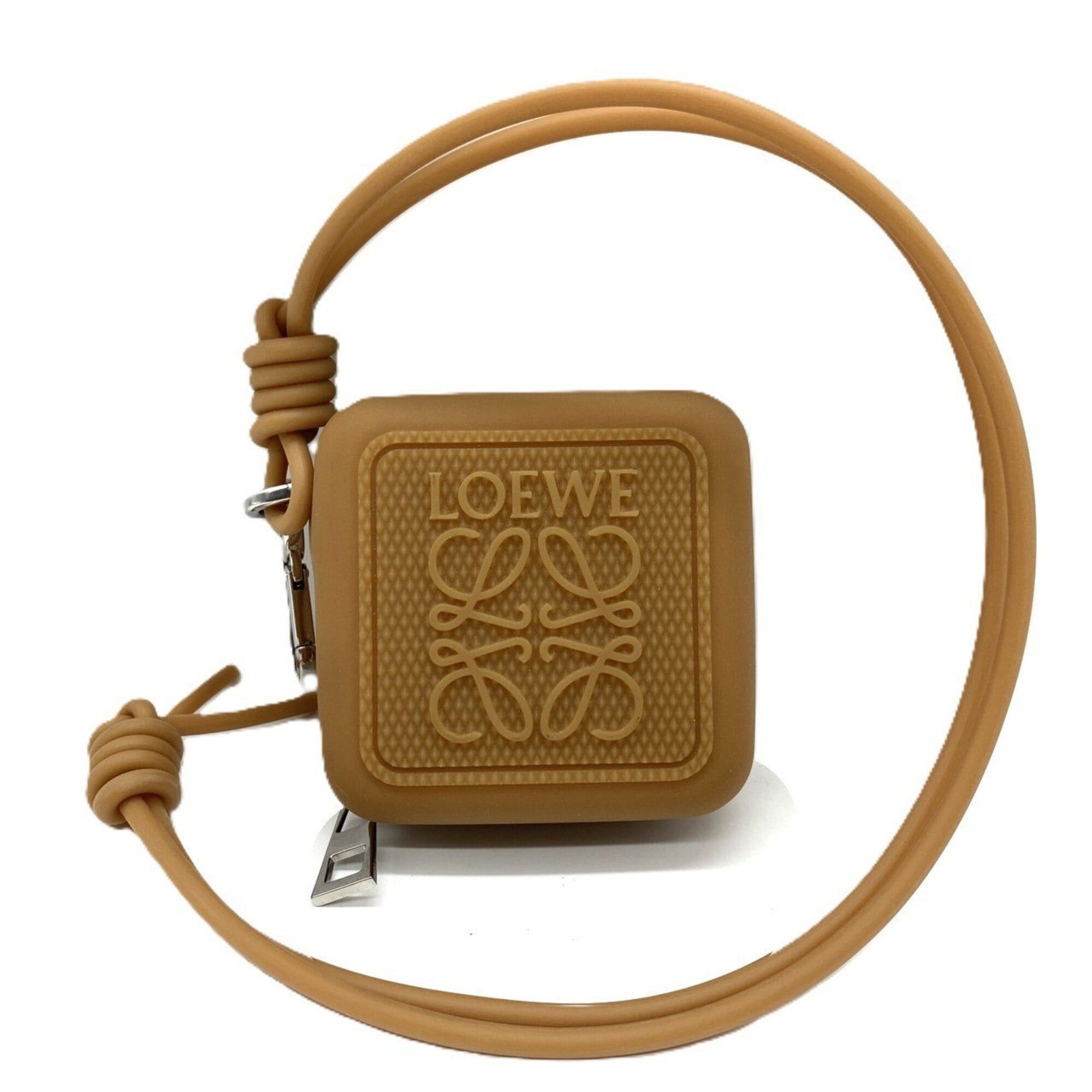 Loewe Loewe Anagram Rubber Coin Case Wallet Brown LOEWE Size ONE SIZE - 3 Thumbnail