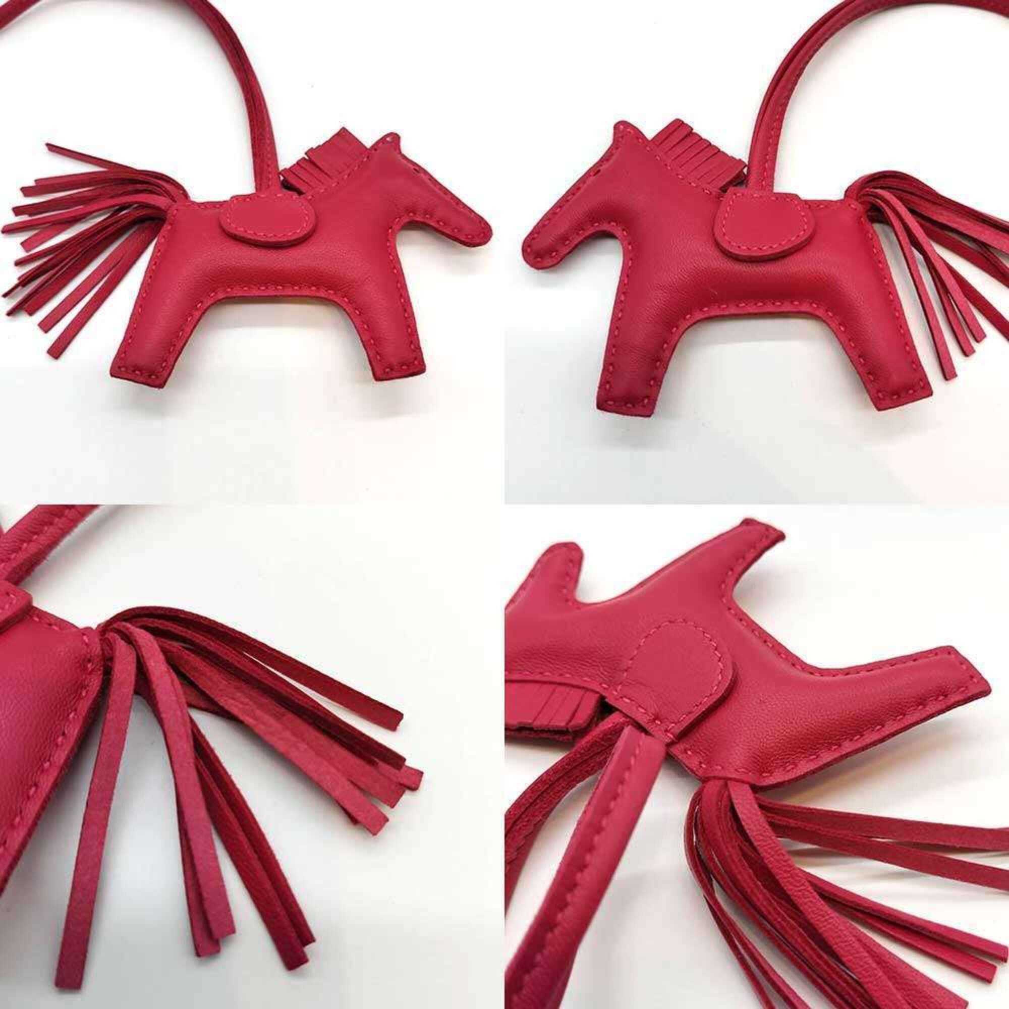 Hermes Hermes Rodeo PM Bag Charm, Dark Pink, Agneau Milo Leather, Horse Motif, Women's HERMES Size ONE SIZE - 2 Thumbnail