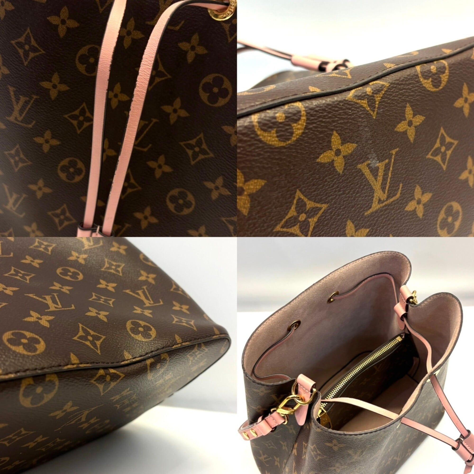 Louis Vuitton Louis Vuitton NeoNoe MM Monogram Rose Poudre Pink Shoulder Bag for Women M44022 LOUIS VUITTON Size ONE SIZE - 5 Thumbnail