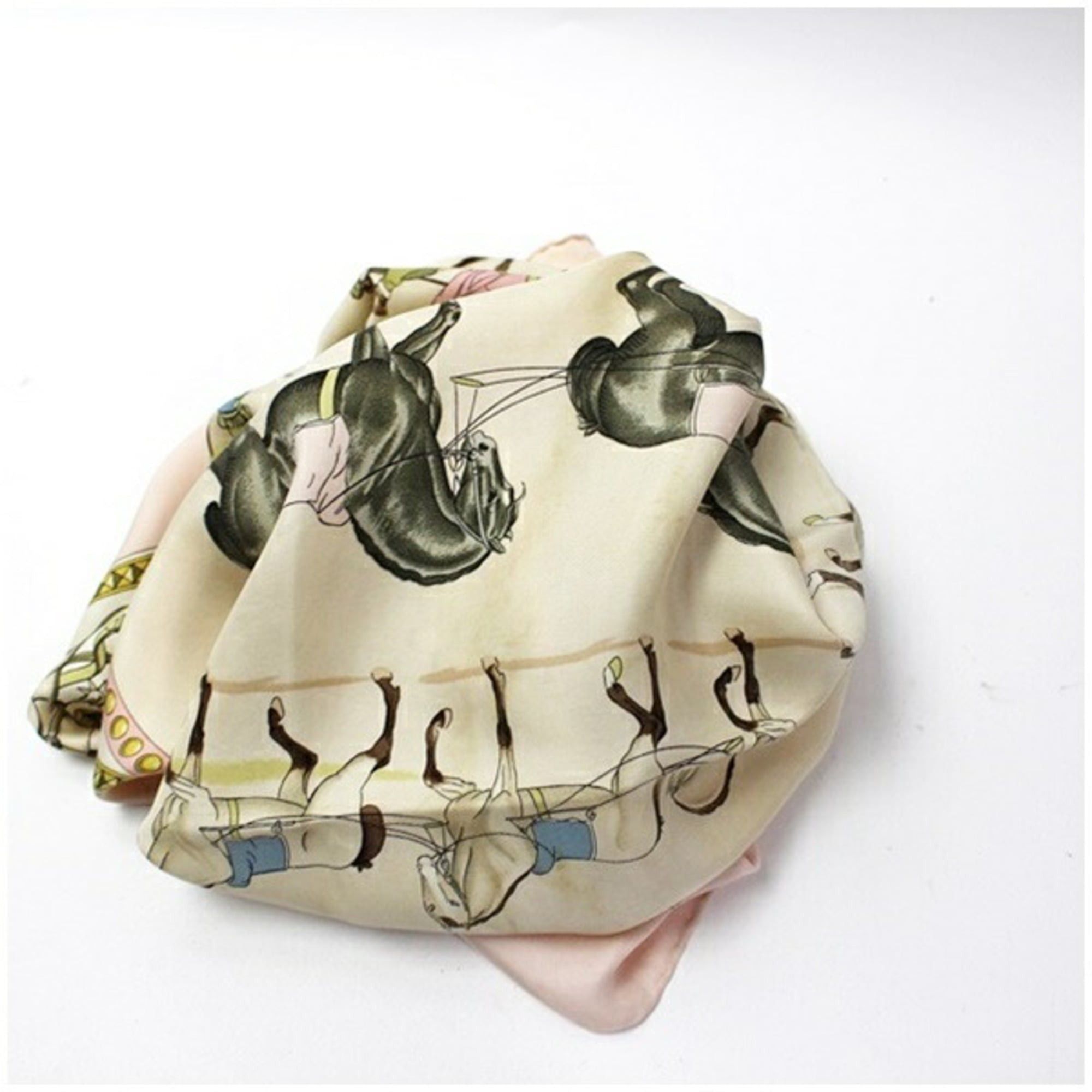 Hermes Hermes scarf/muffler, Carre 90, PRESENTATION DE CHEVAVX (Horse Presentation), HERMES, women's. Size ONE SIZE - 8 Thumbnail