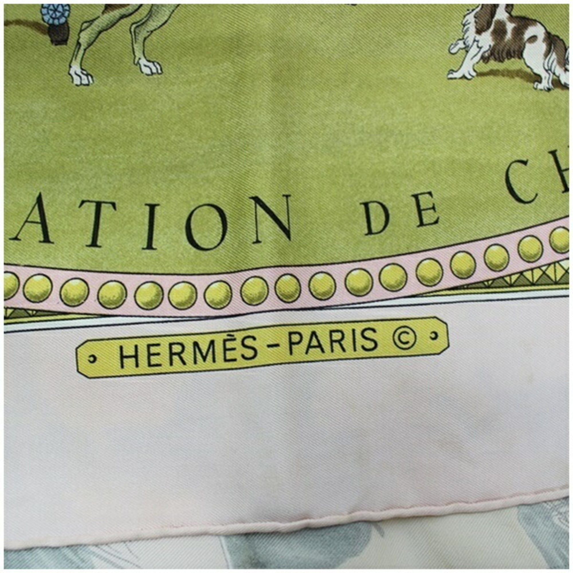 Hermes Hermes scarf/muffler, Carre 90, PRESENTATION DE CHEVAVX (Horse Presentation), HERMES, women's. Size ONE SIZE - 5 Thumbnail