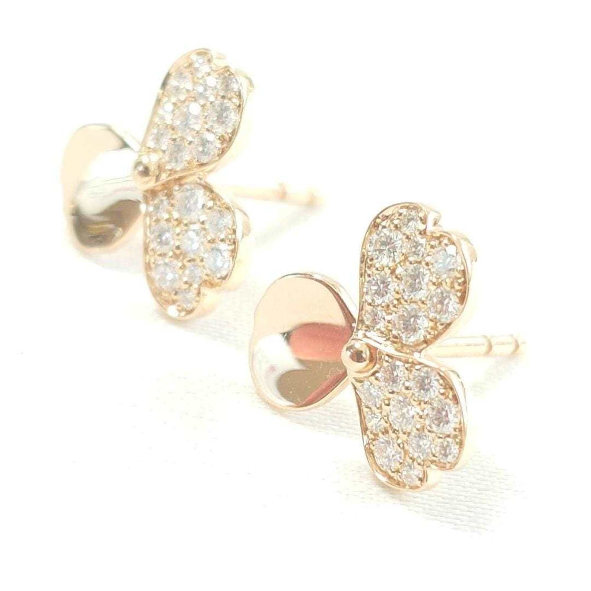Tiffany & Co. Tiffany & Co. 18K Pink Gold Paper Flower Diamond Earrings 7317 Size ONE SIZE - 7 Thumbnail
