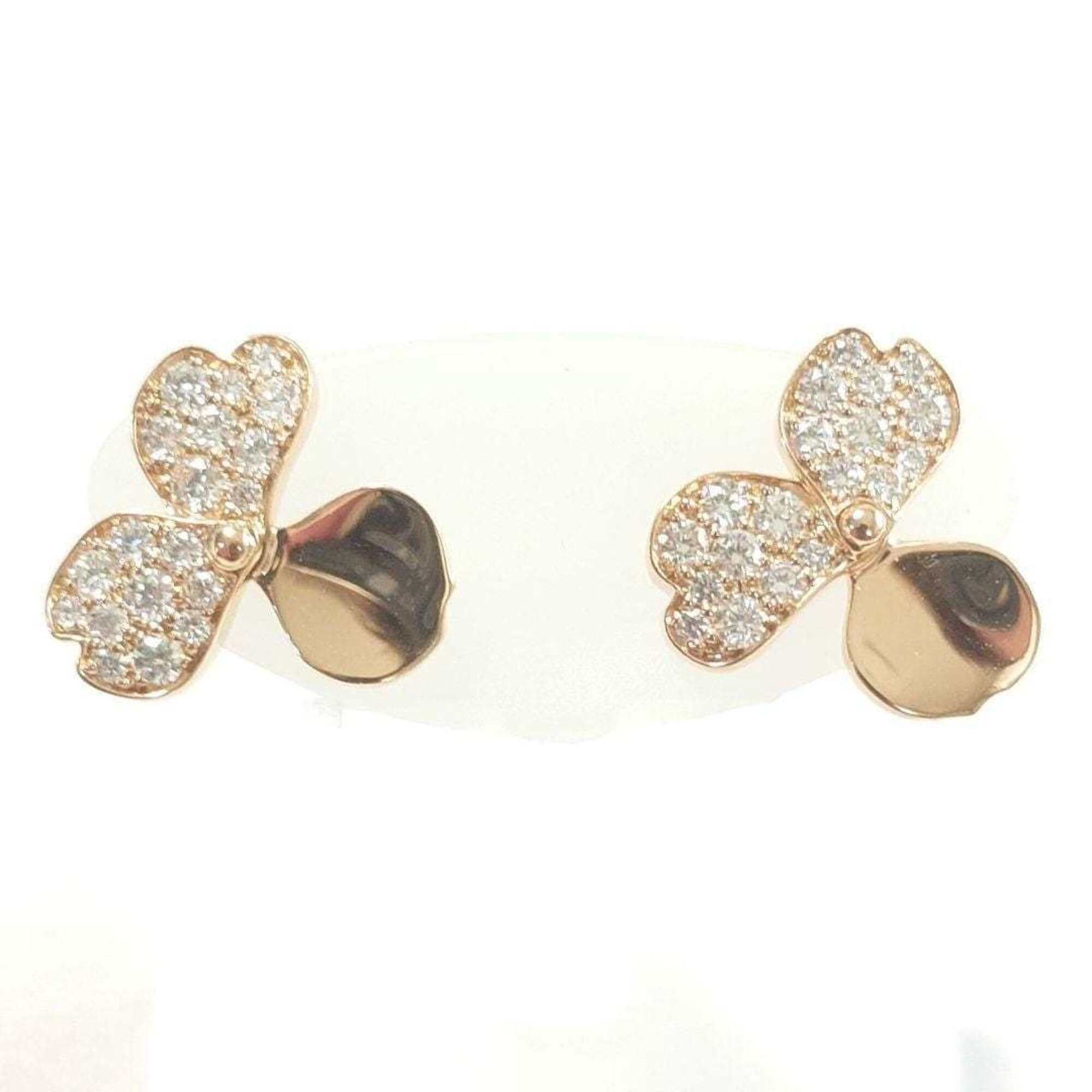 Tiffany & Co. Tiffany & Co. 18K Pink Gold Paper Flower Diamond Earrings 7317 Size ONE SIZE - 3 Thumbnail