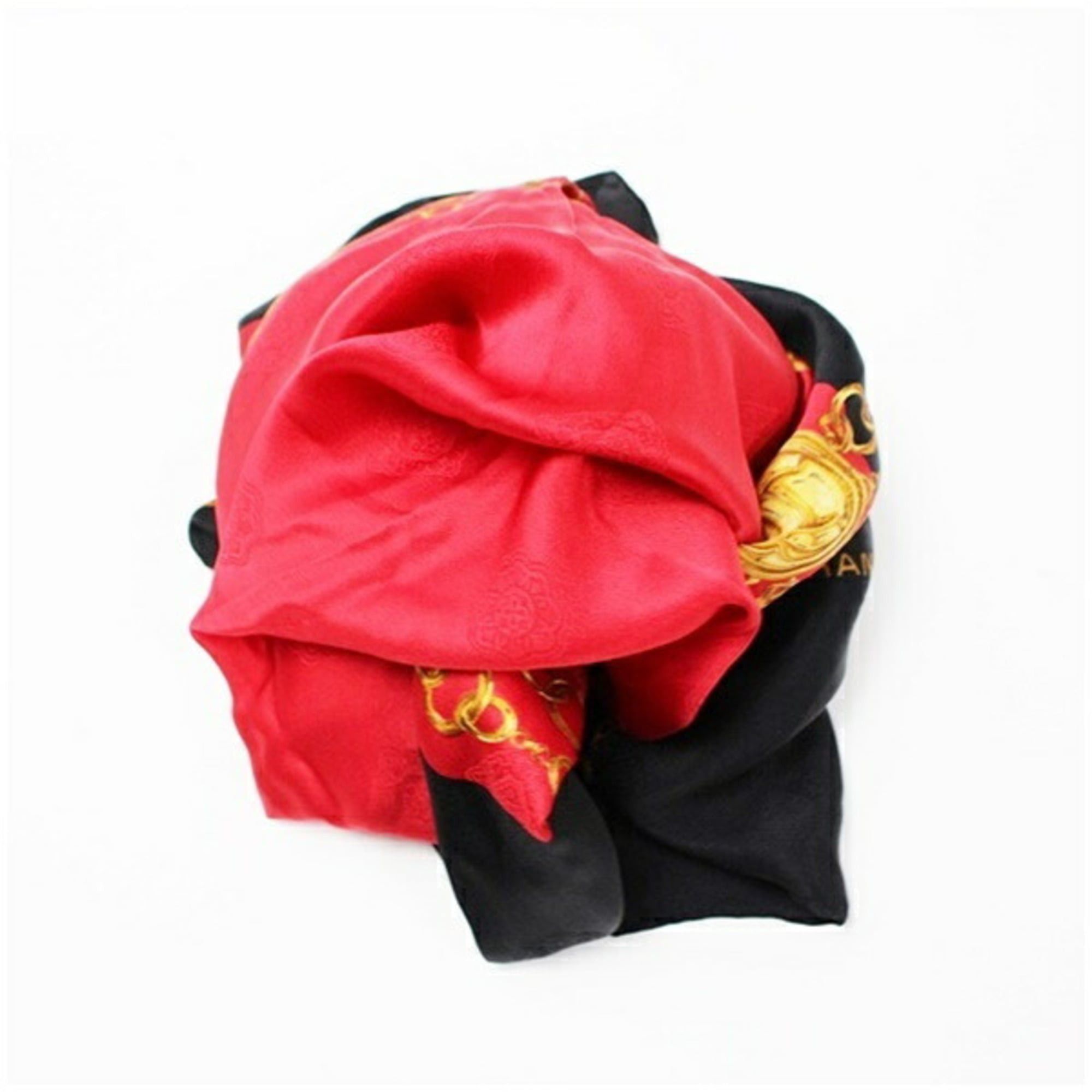 Chanel Chanel scarf muffler, red x black, CHANEL, women's. Size ONE SIZE - 6 Thumbnail