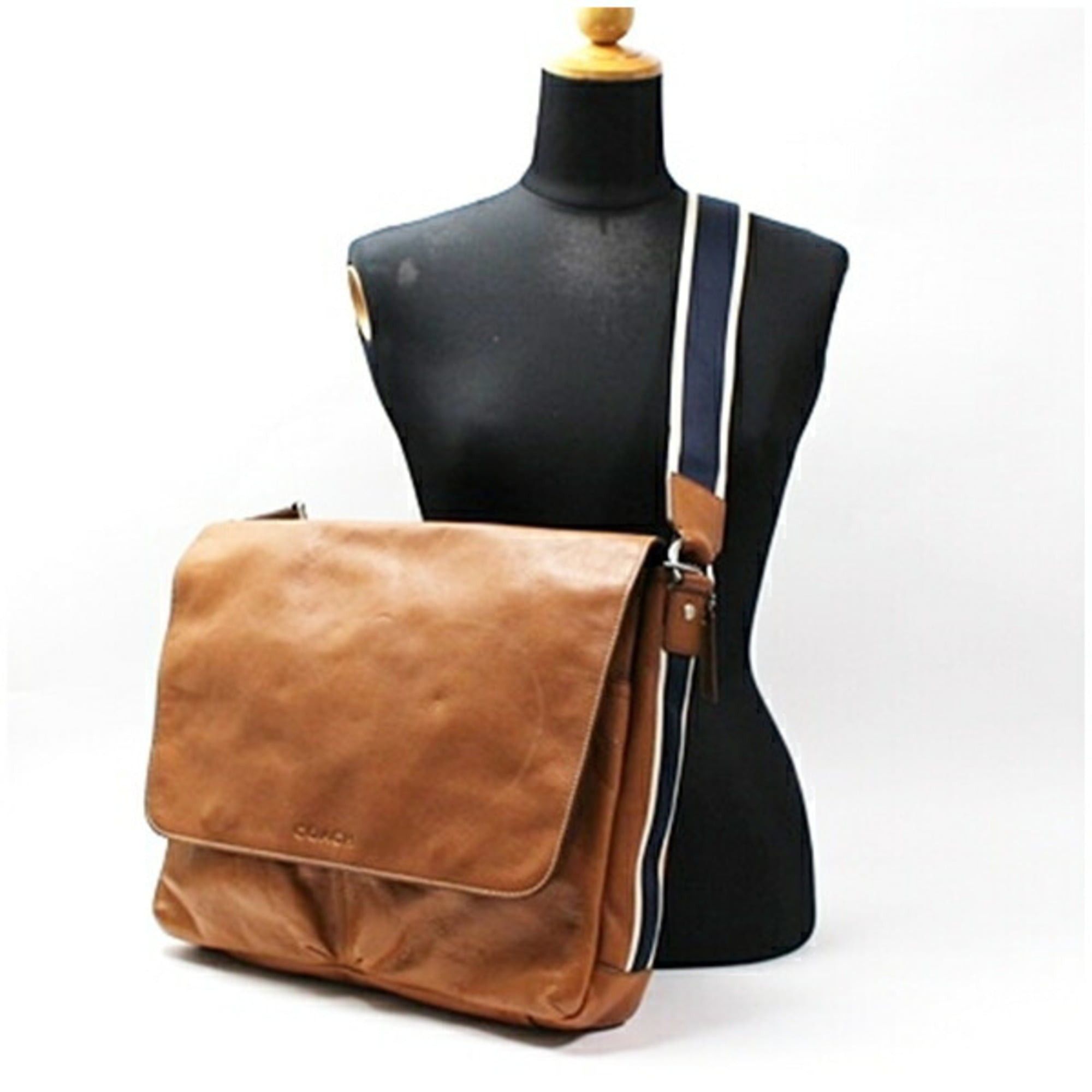 Coach Coach Heritage Leather Shoulder Bag, Brown, F70556, COACH, Men's & Women's Size ONE SIZE - 4 Thumbnail