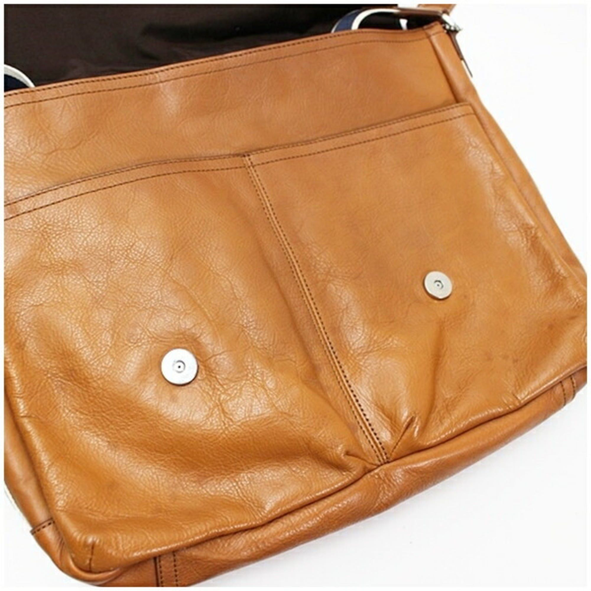 Coach Coach Heritage Leather Shoulder Bag, Brown, F70556, COACH, Men's & Women's Size ONE SIZE - 10 Thumbnail
