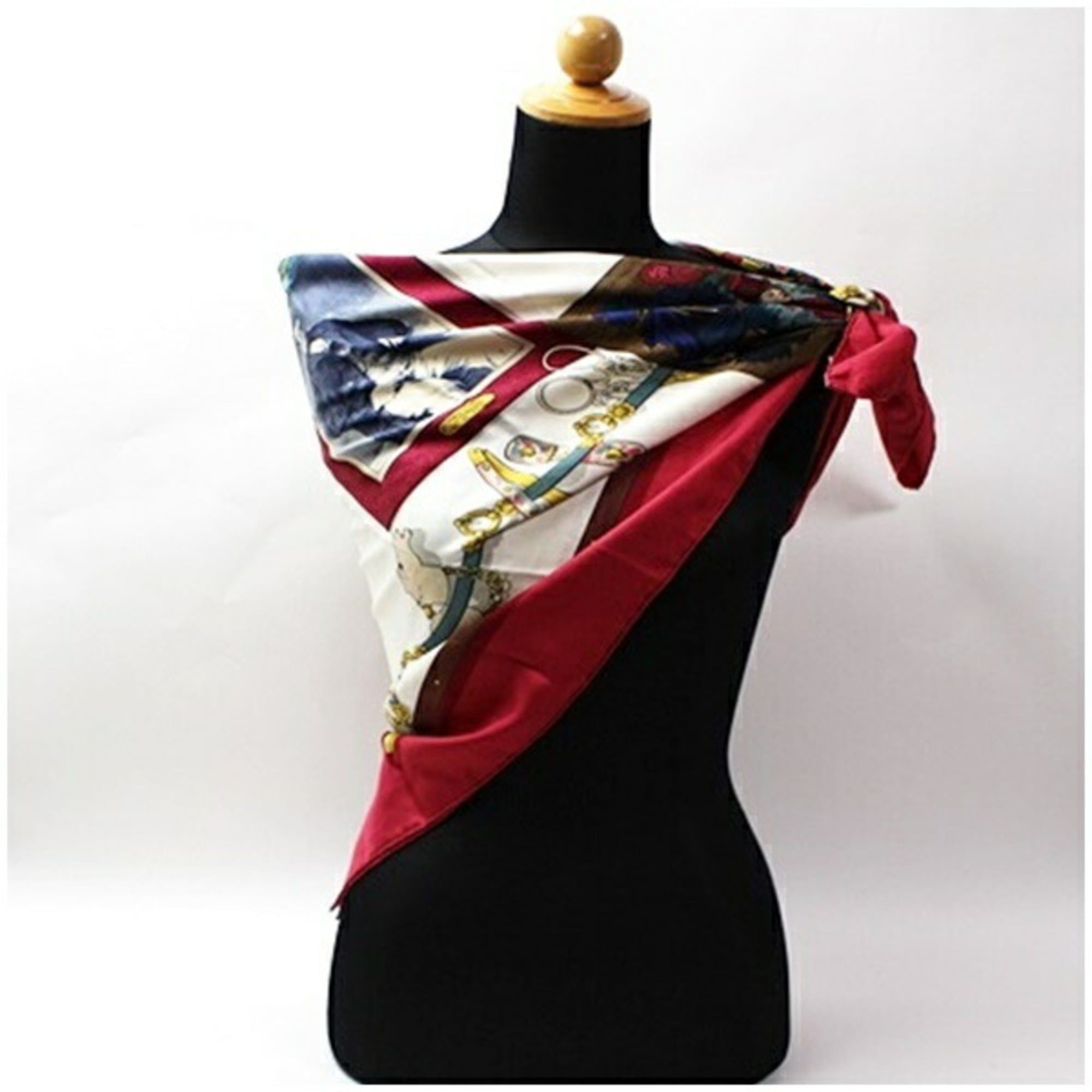 Hermes Hermes Silk Scarf Muffler Carre 90 Memorie d' (Memories of Hermes) HERMES Women's Size ONE SIZE - 3 Thumbnail