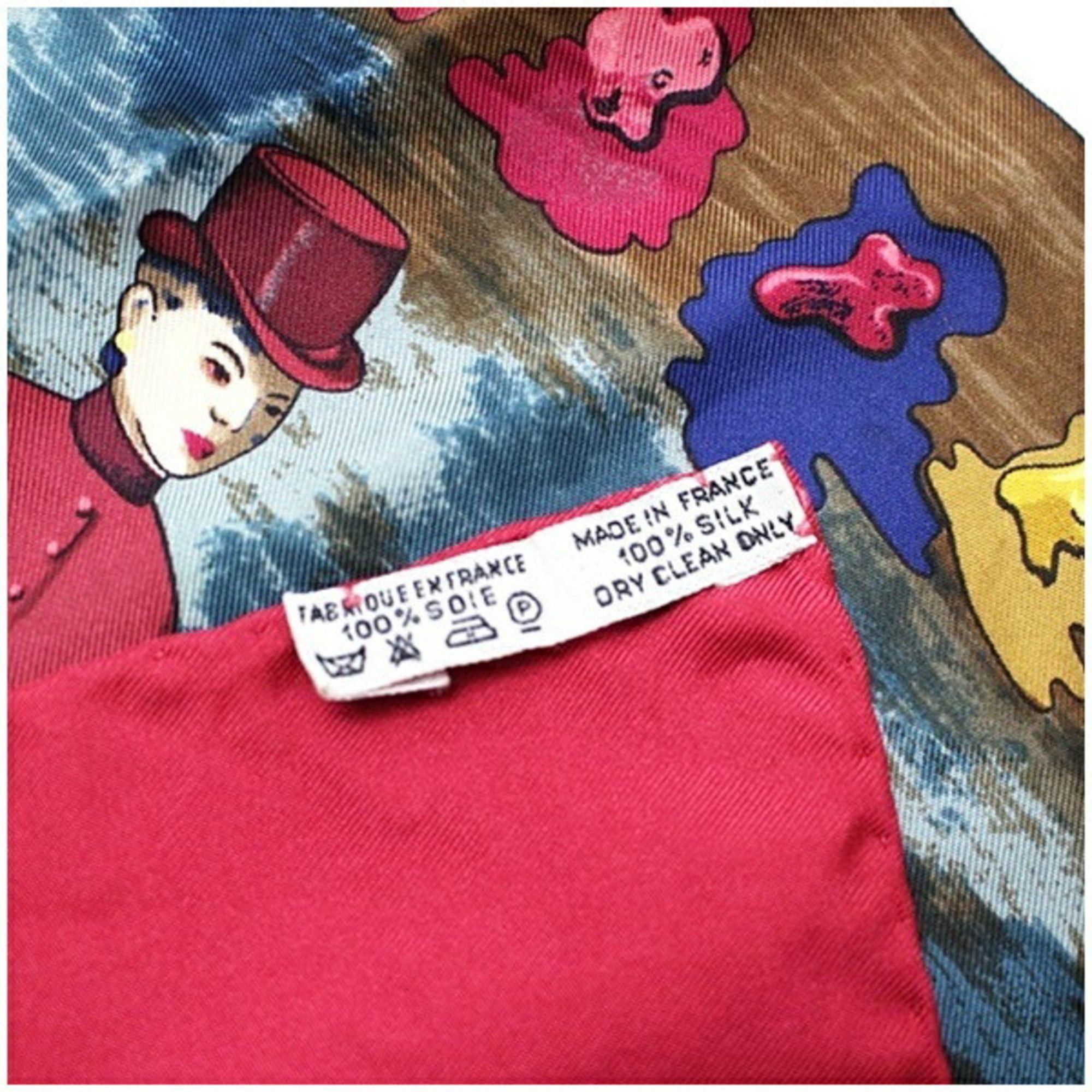 Hermes Hermes Silk Scarf Muffler Carre 90 Memorie d' (Memories of Hermes) HERMES Women's Size ONE SIZE - 5 Thumbnail