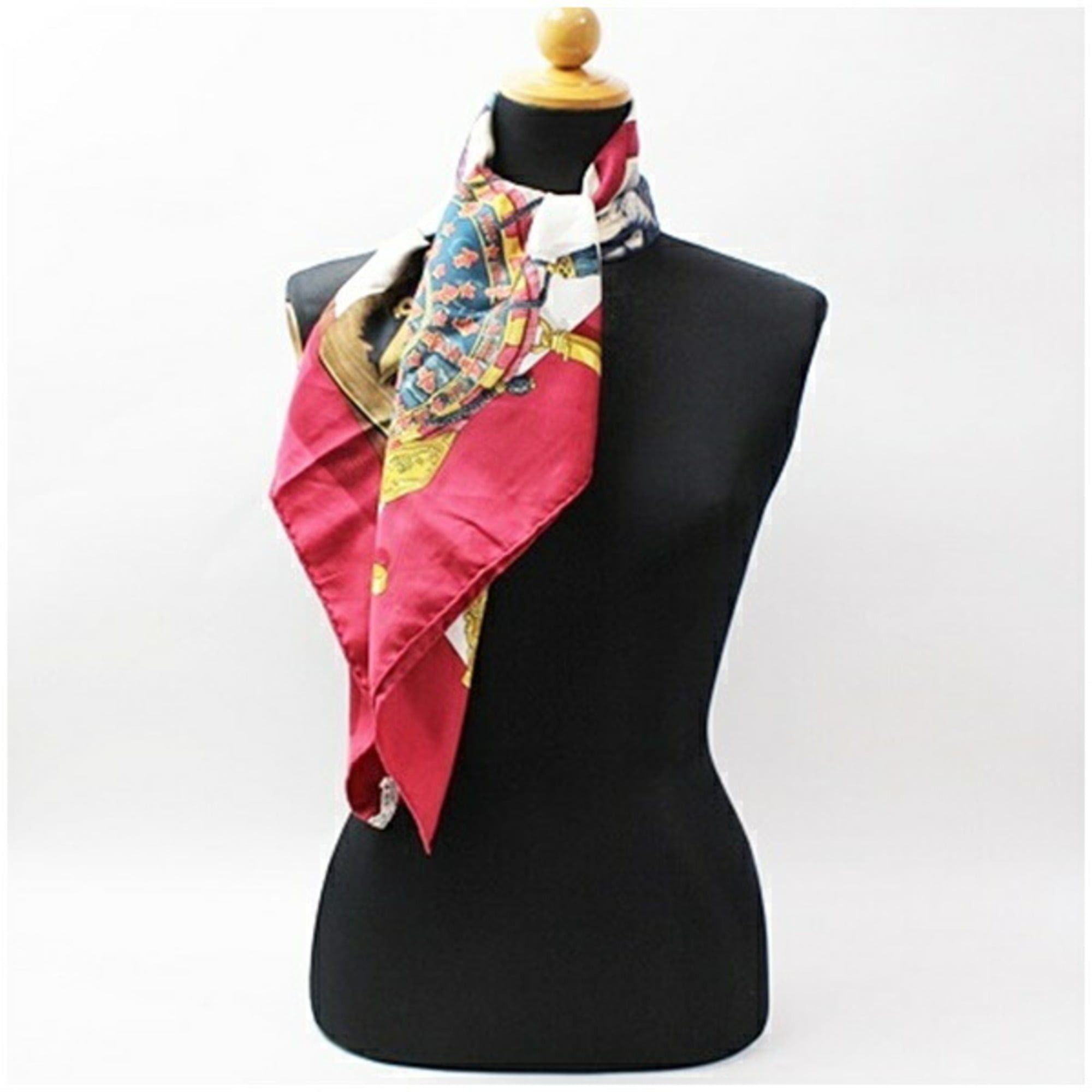 Hermes Hermes Silk Scarf Muffler Carre 90 Memorie d' (Memories of Hermes) HERMES Women's Size ONE SIZE - 4 Thumbnail