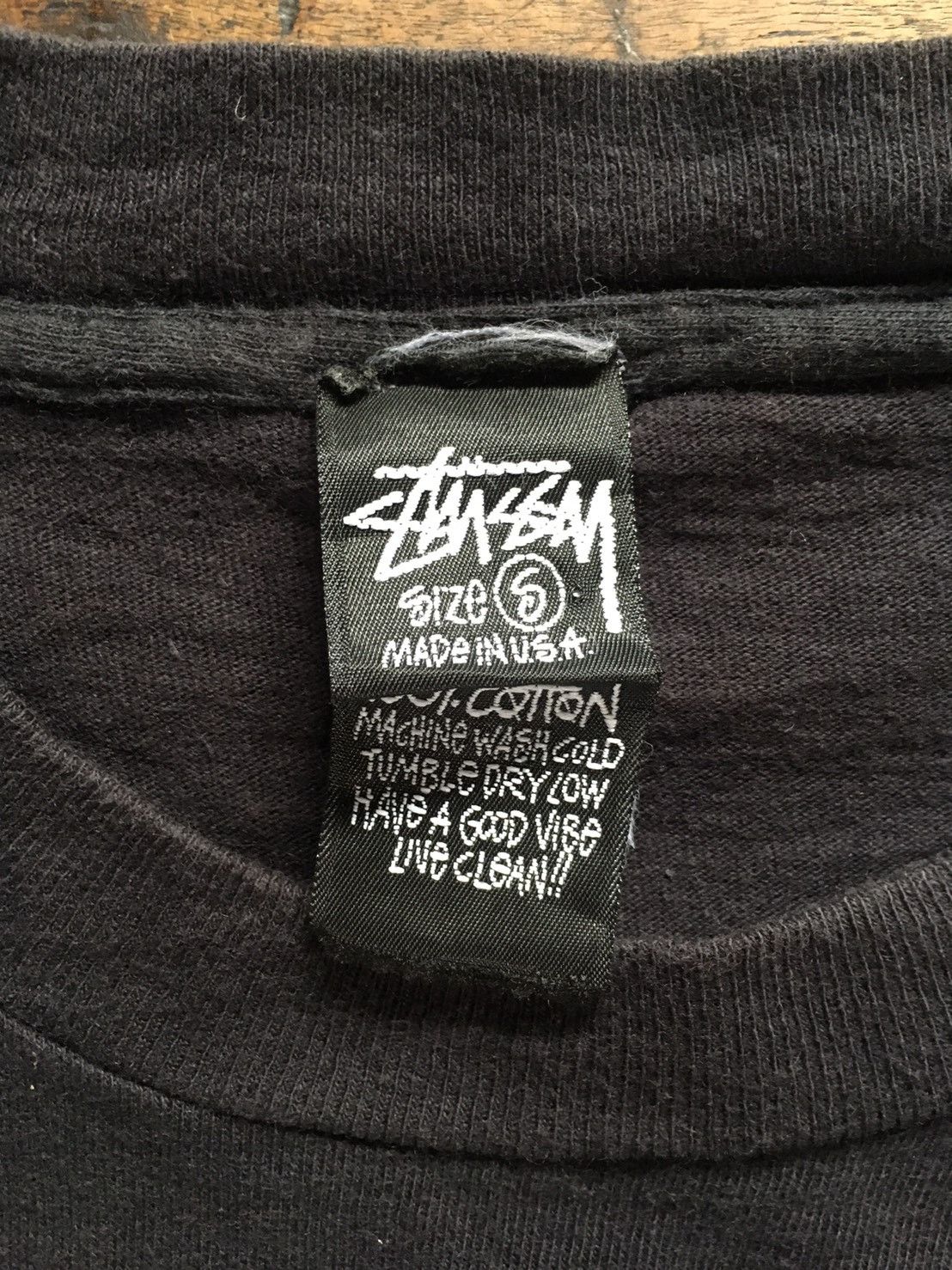 Stussy Vintage 90s STUSSY “One World-One Love-One Blood” Rasta T