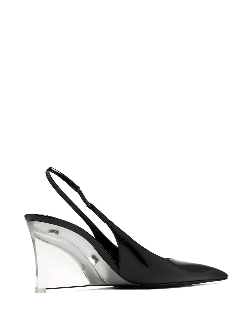 Saint Laurent Paris Saint Laurent Miller Wedges Heels Pumps in black Size US 11 / IT 41 - 2 Thumbnail