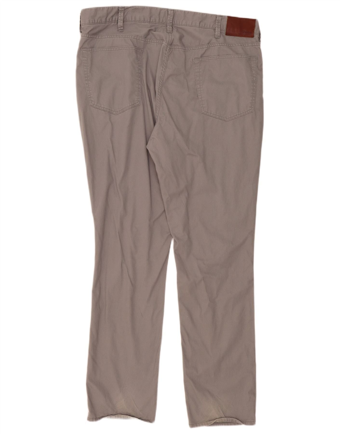 Polo Ralph Lauren Mens Straight Casual Trousers W38 L32 Grey Cotton Size US 38 / EU 54 - 2 Thumbnail