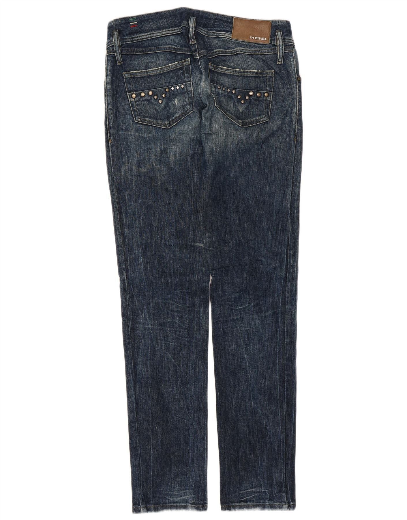 Diesel Womens Matic Low Waist Slim Jeans W29 L32 Blue Cotton Size 42" / US 20 - 2 Thumbnail