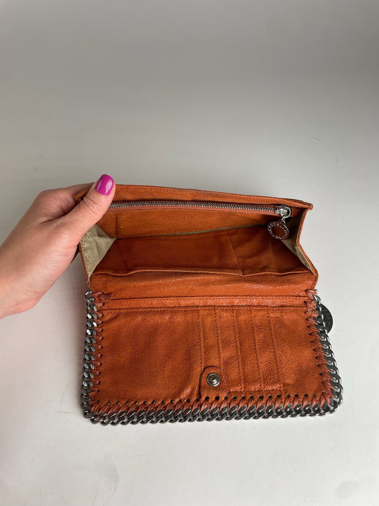 Stella McCartney Vintage Stella Mc Cartney Vegan Leather Long Wallet Orange Size ONE SIZE - 5 Thumbnail