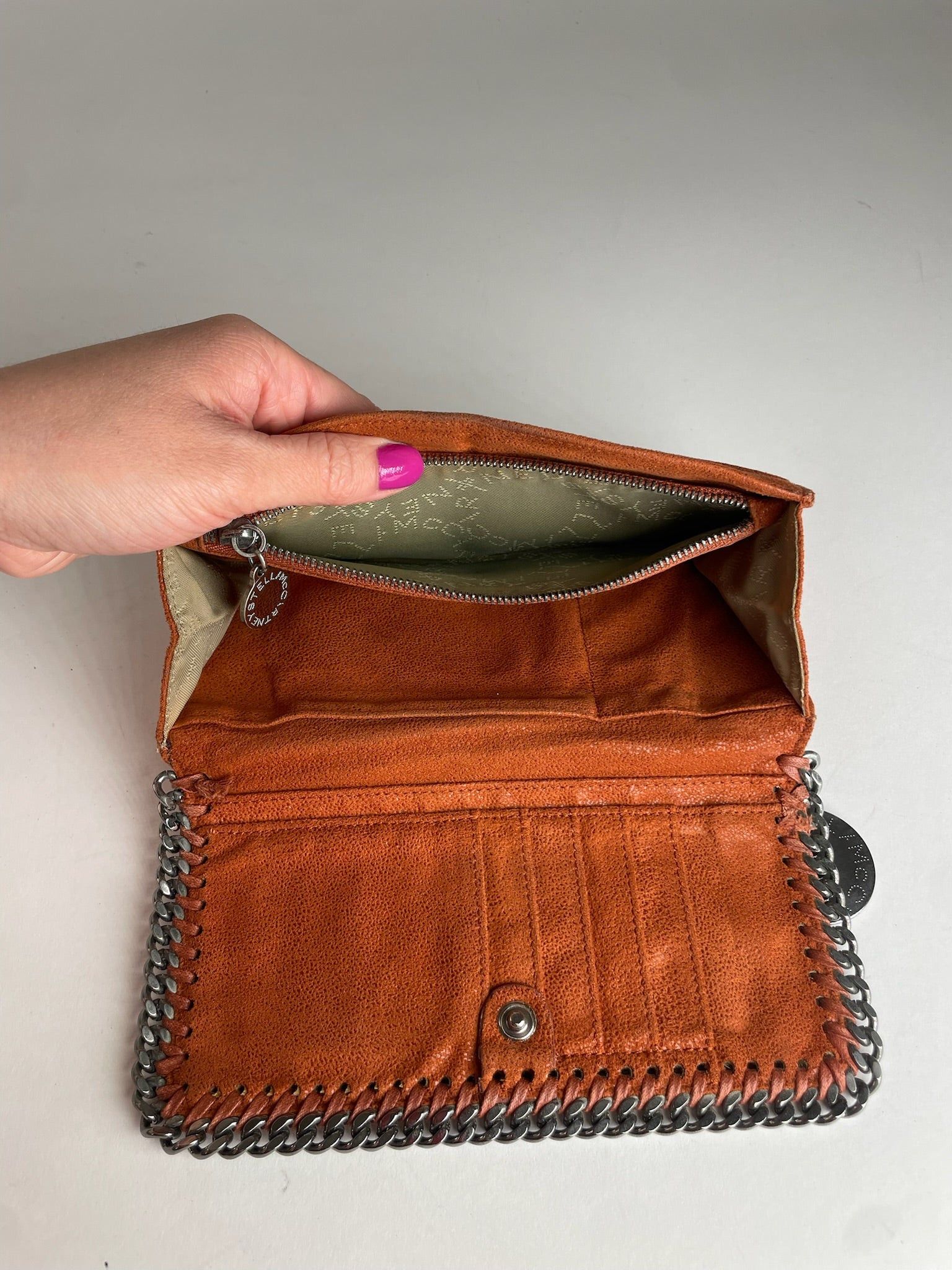 Stella McCartney Vintage Stella Mc Cartney Vegan Leather Long Wallet Orange Size ONE SIZE - 8 Thumbnail