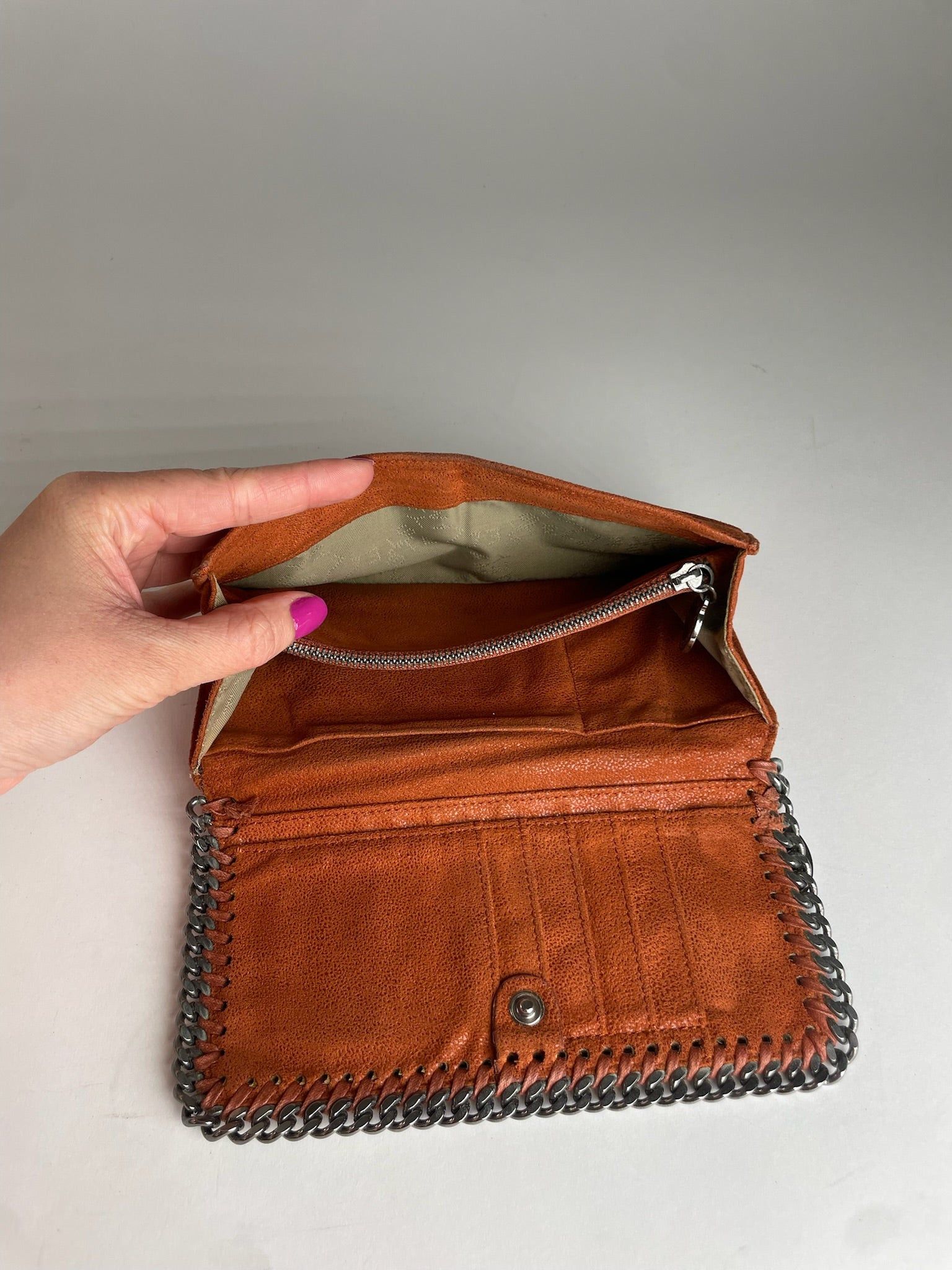 Stella McCartney Vintage Stella Mc Cartney Vegan Leather Long Wallet Orange Size ONE SIZE - 4 Thumbnail