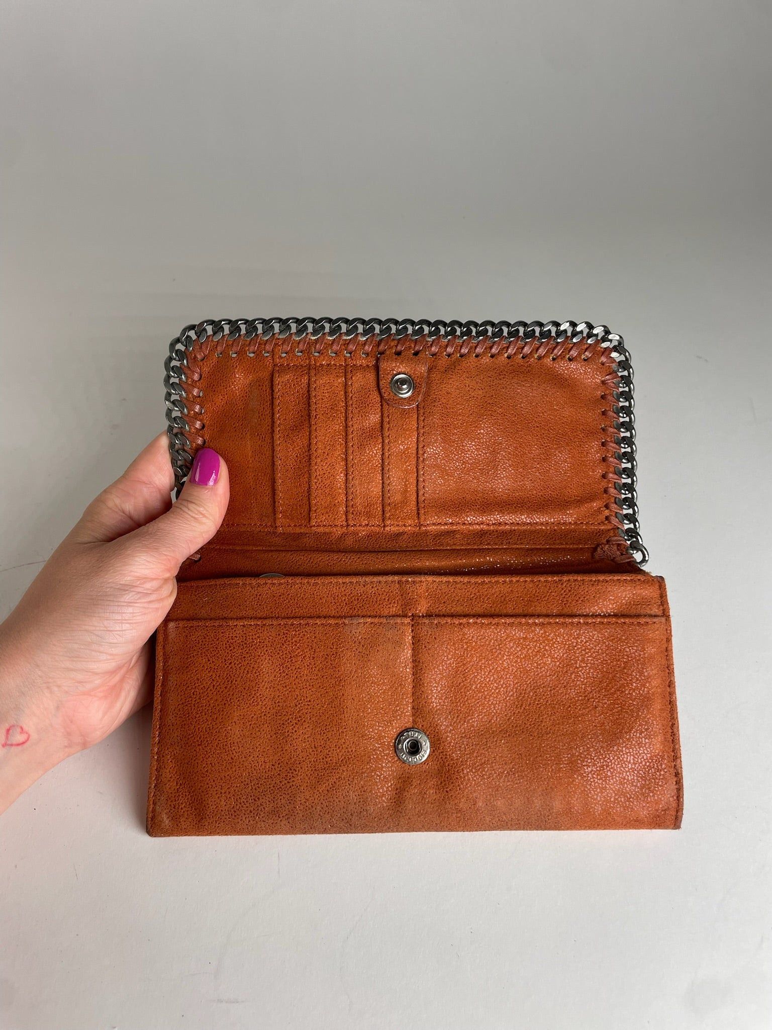 Stella McCartney Vintage Stella Mc Cartney Vegan Leather Long Wallet Orange Size ONE SIZE - 3 Thumbnail