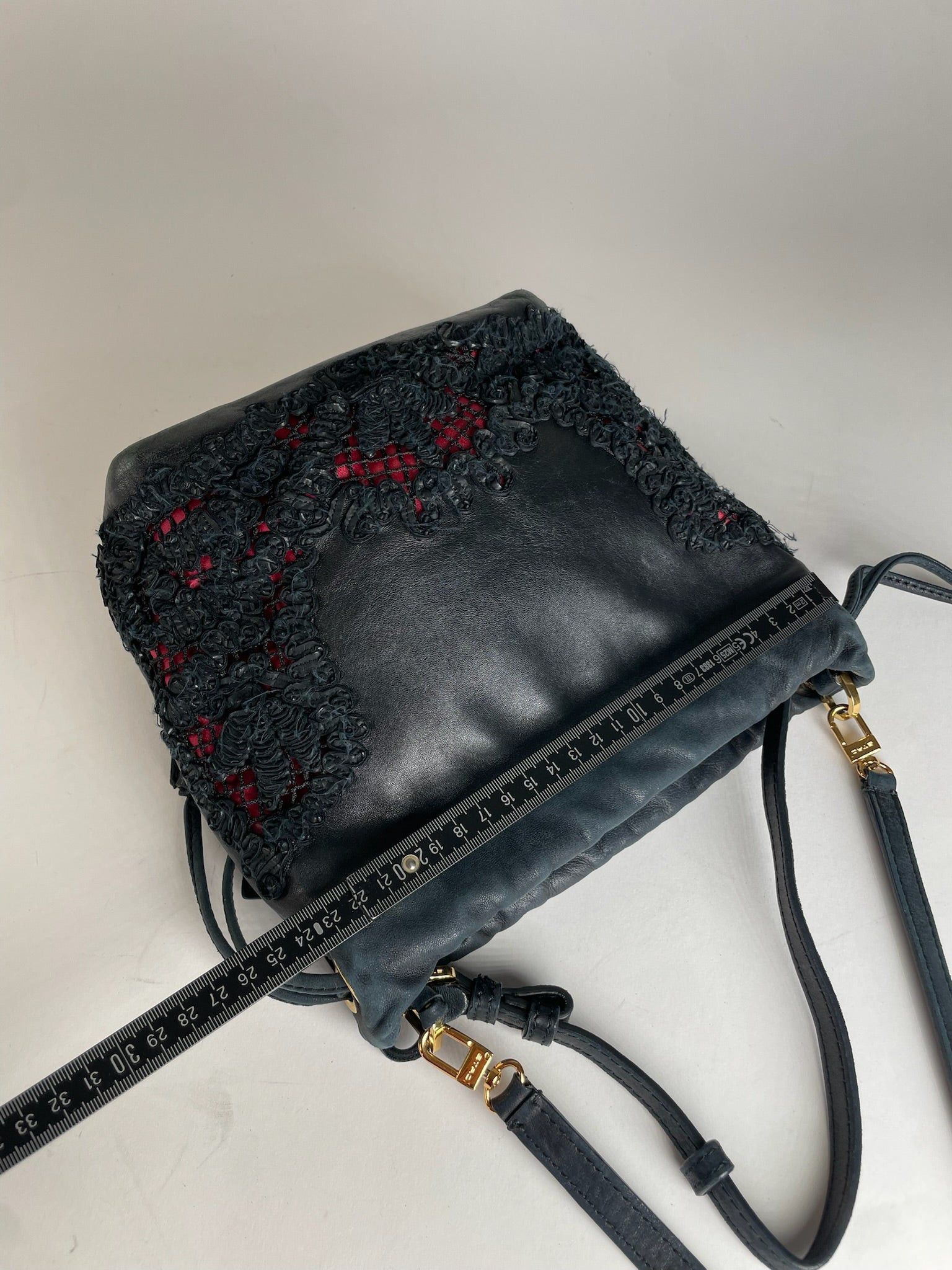 Etro Vintage 2Way Leather Handbag Black Size ONE SIZE - 14 Thumbnail