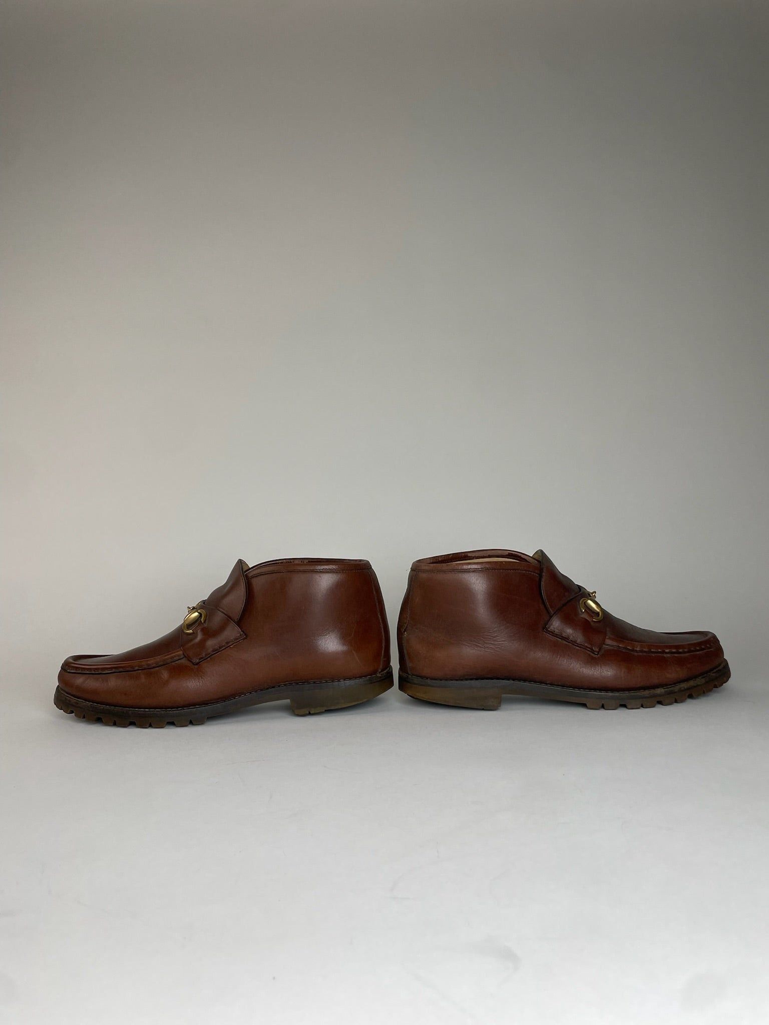Gucci Vintage Horsebit Leather Boots Brown Size US 10 / IT 40 - 8 Thumbnail