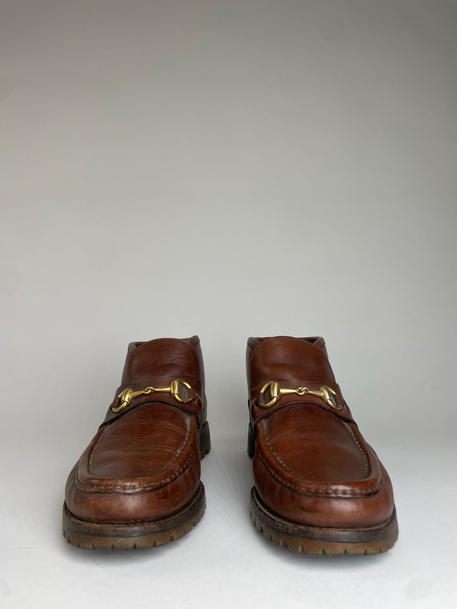 Gucci Vintage Horsebit Leather Boots Brown Size US 10 / IT 40 - 10 Thumbnail
