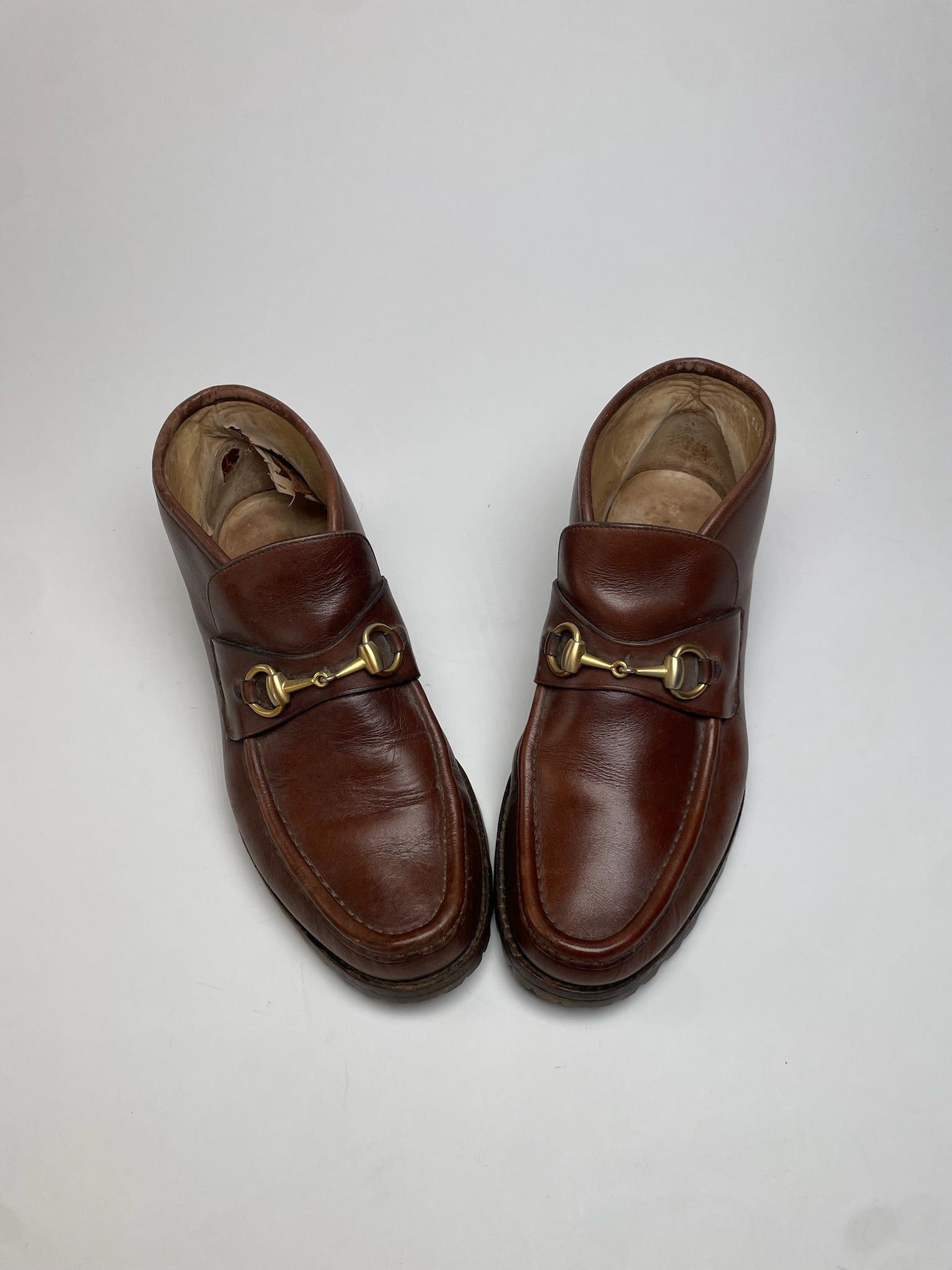 Gucci Vintage Horsebit Leather Boots Brown Size US 10 / IT 40 - 11 Thumbnail