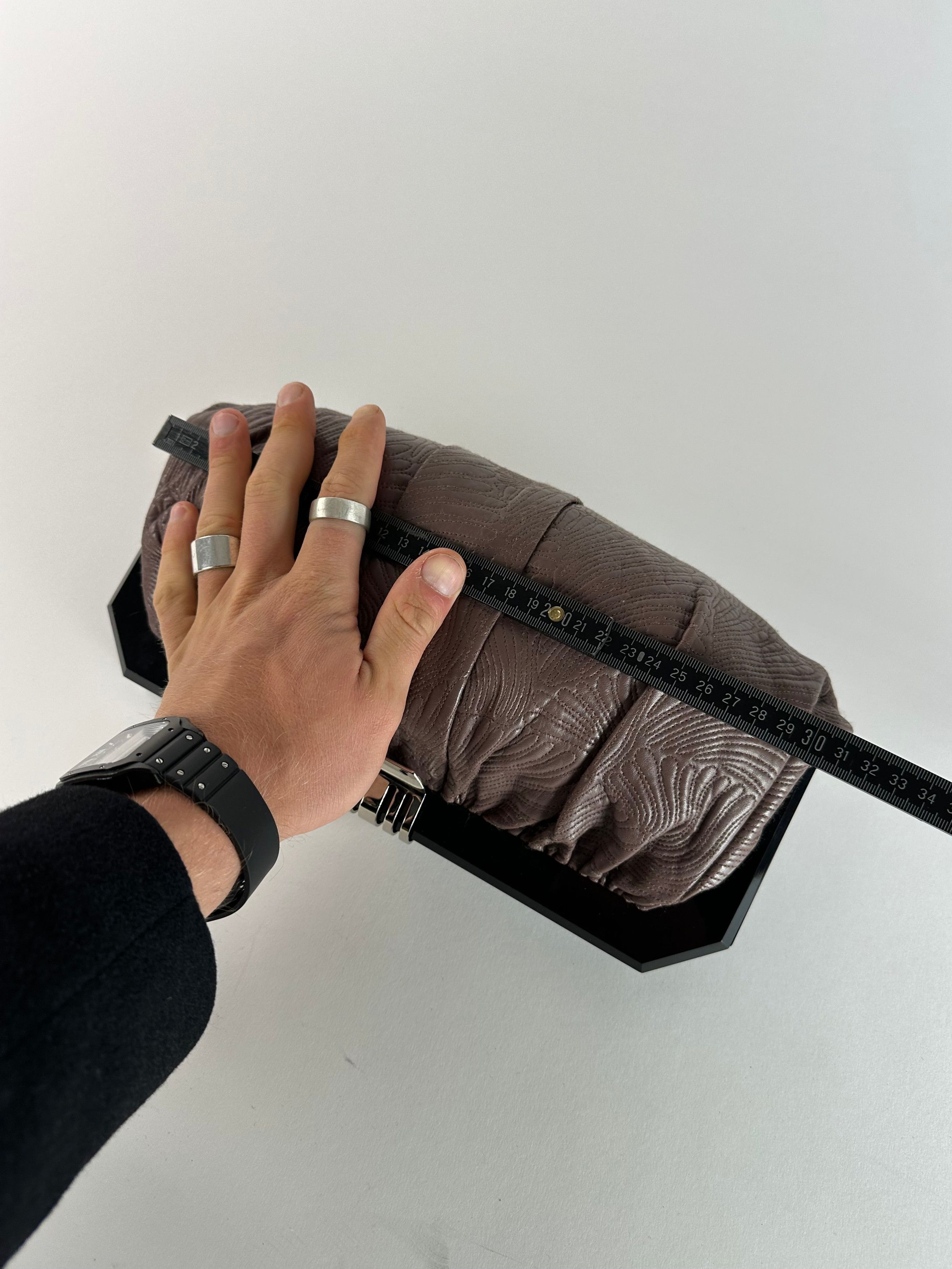 Marni Vintage Leather Clutch Purple Size ONE SIZE - 10 Thumbnail