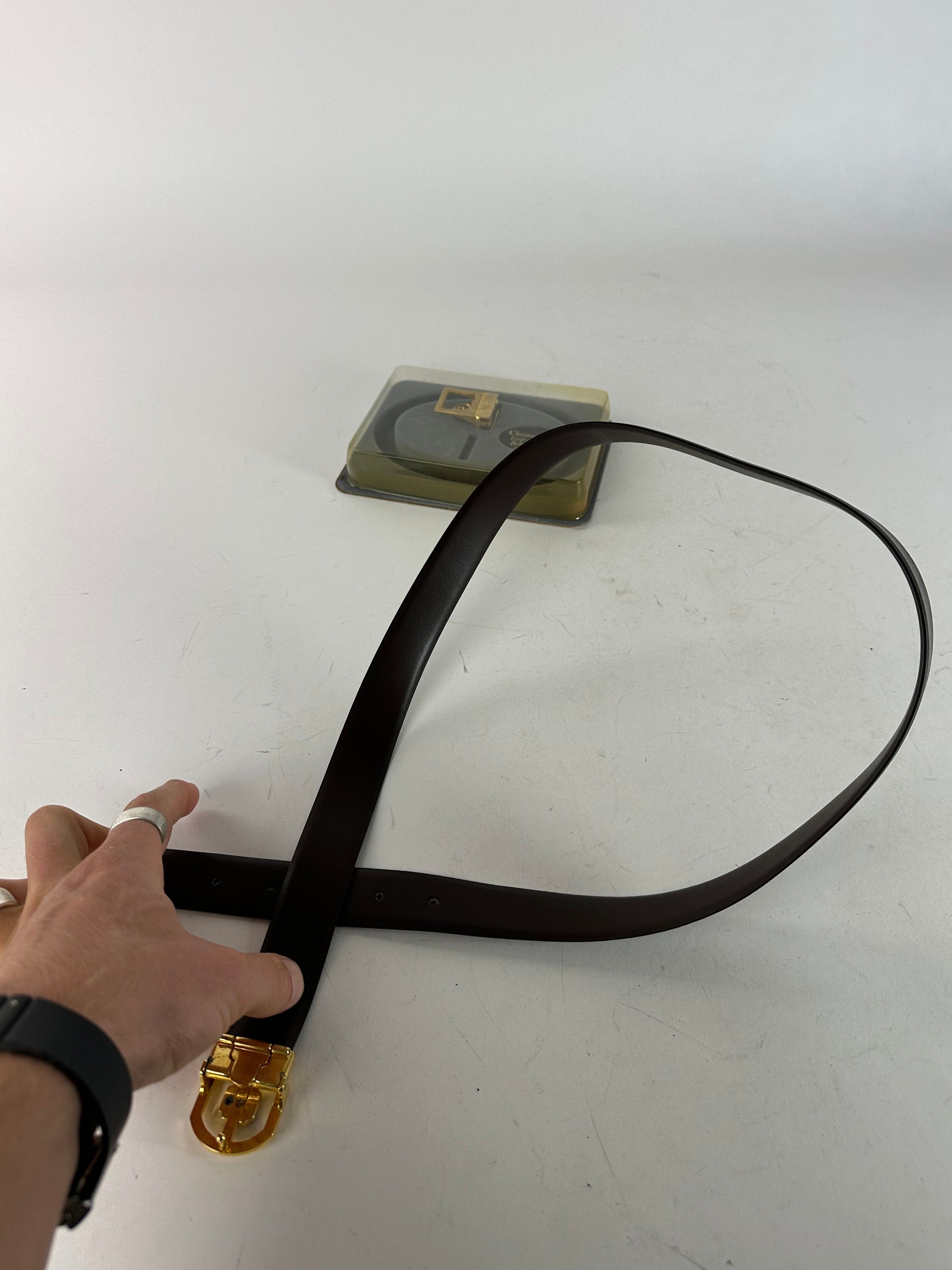 Dior Vintage 4 in 1 Leather Belt Set Black Brown New Size ONE SIZE - 6 Thumbnail