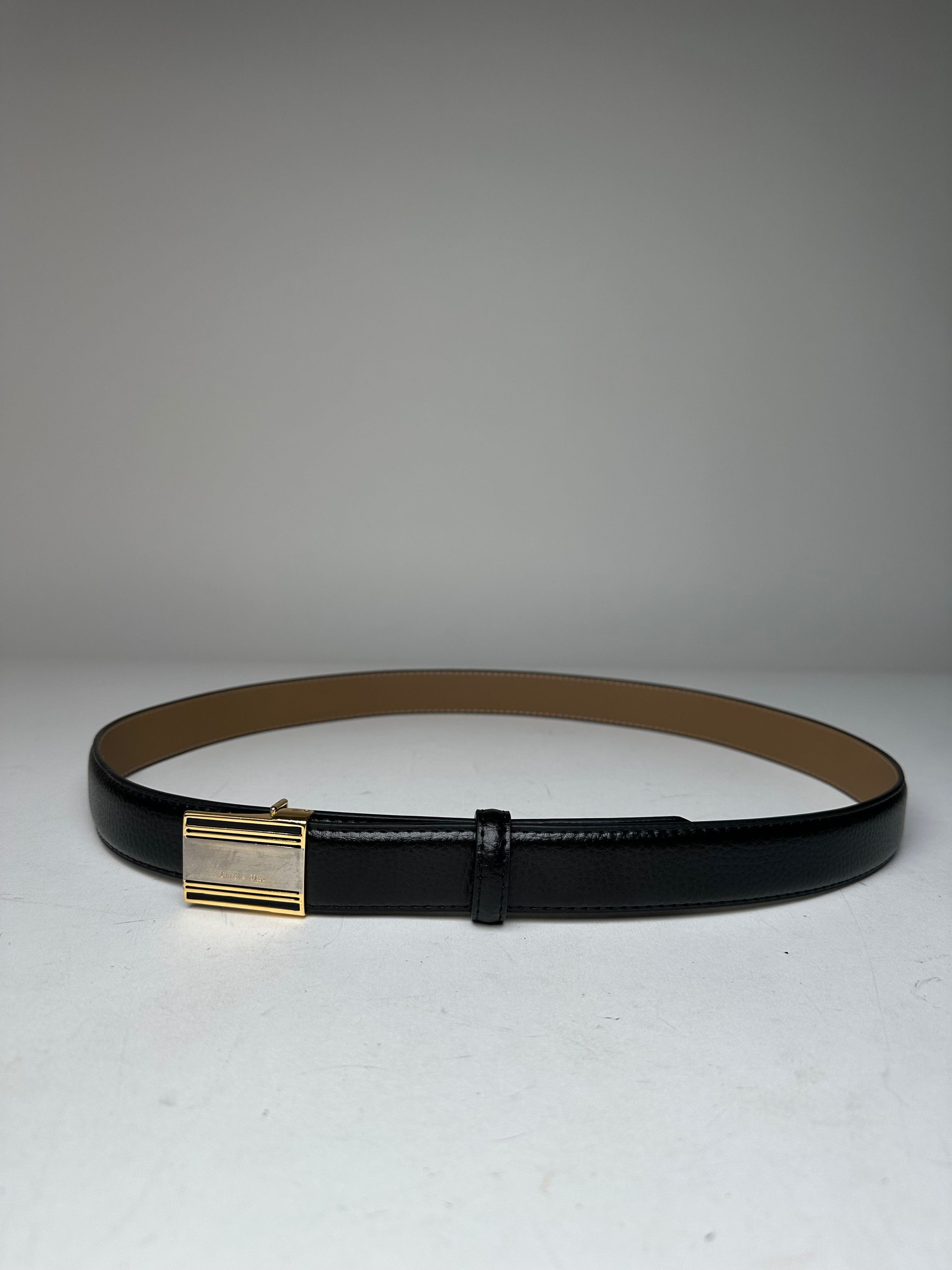 Dior Vintage Burberry Snake Emblossed Leather Belt Black Size ONE SIZE - 10 Thumbnail