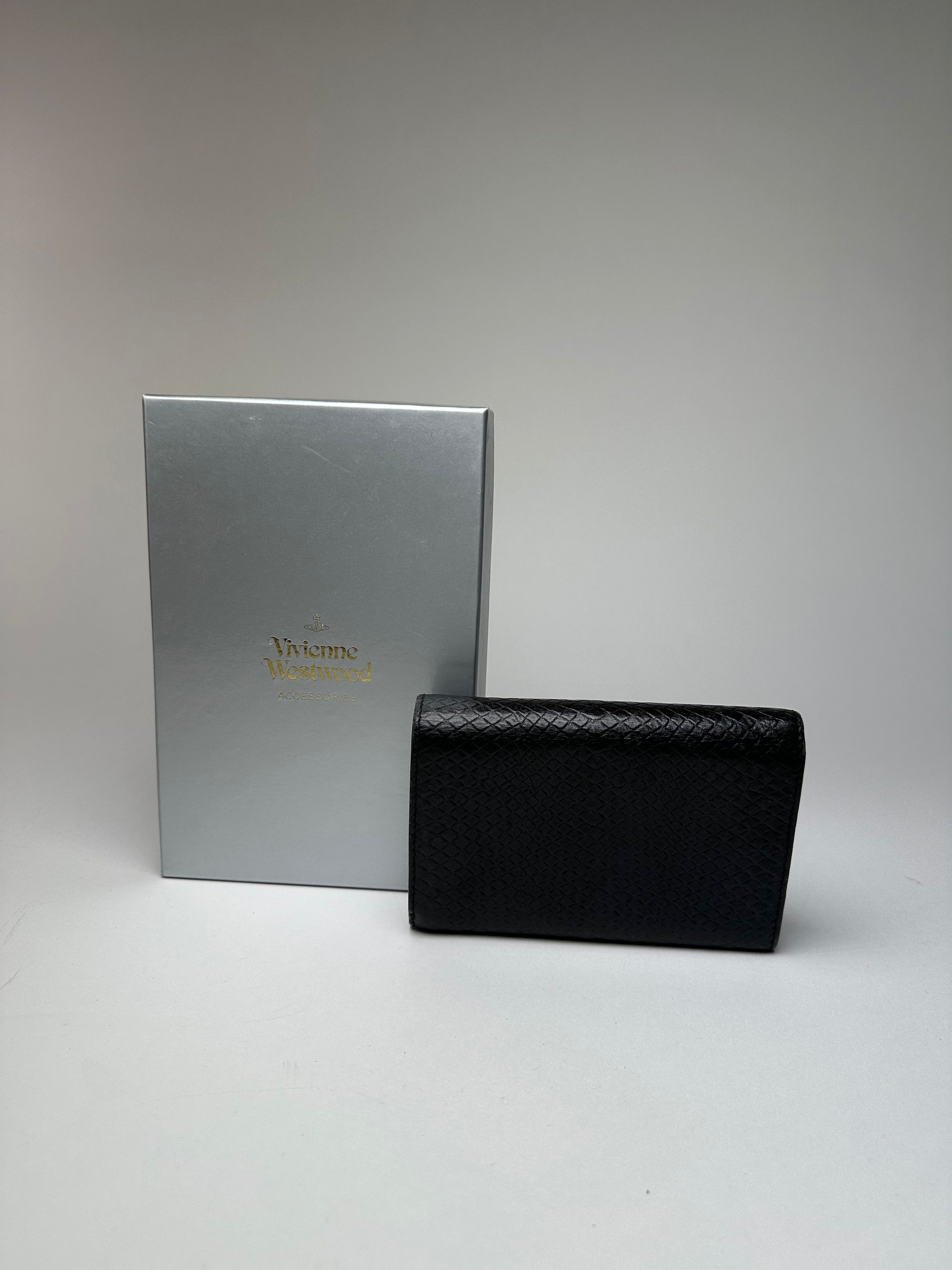 Vivienne Westwood Vintage Snake Emblossed Leather Wallet Black Size ONE SIZE - 2 Thumbnail