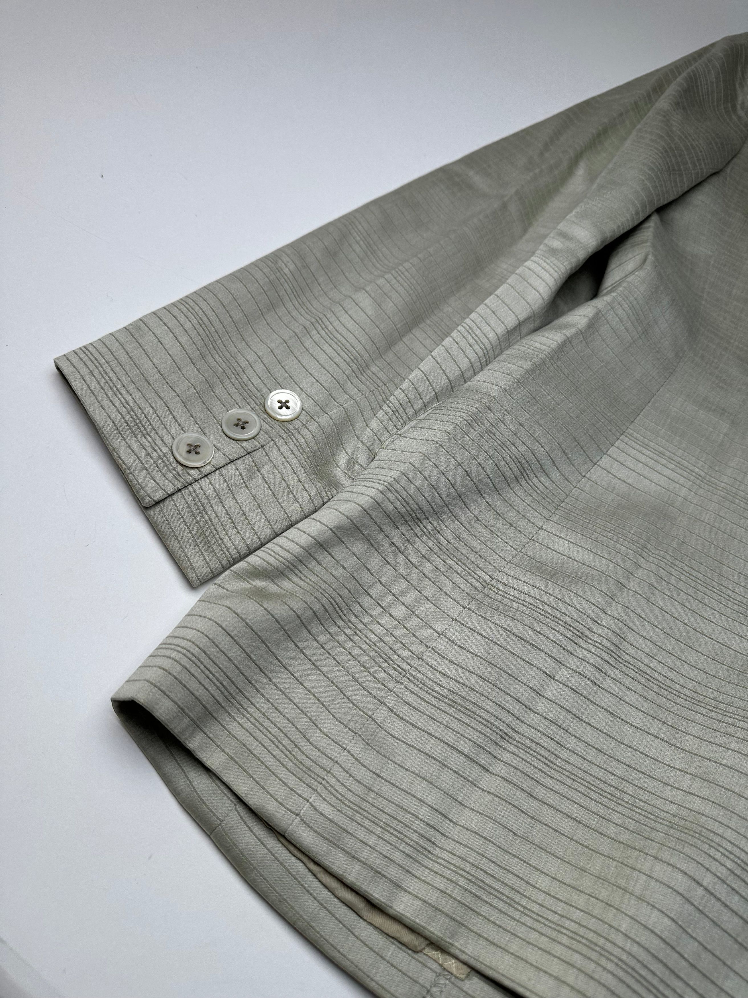 Chloe Vintage Striped Twin Set Silver L Size L / US 10 / IT 46 - 10 Thumbnail