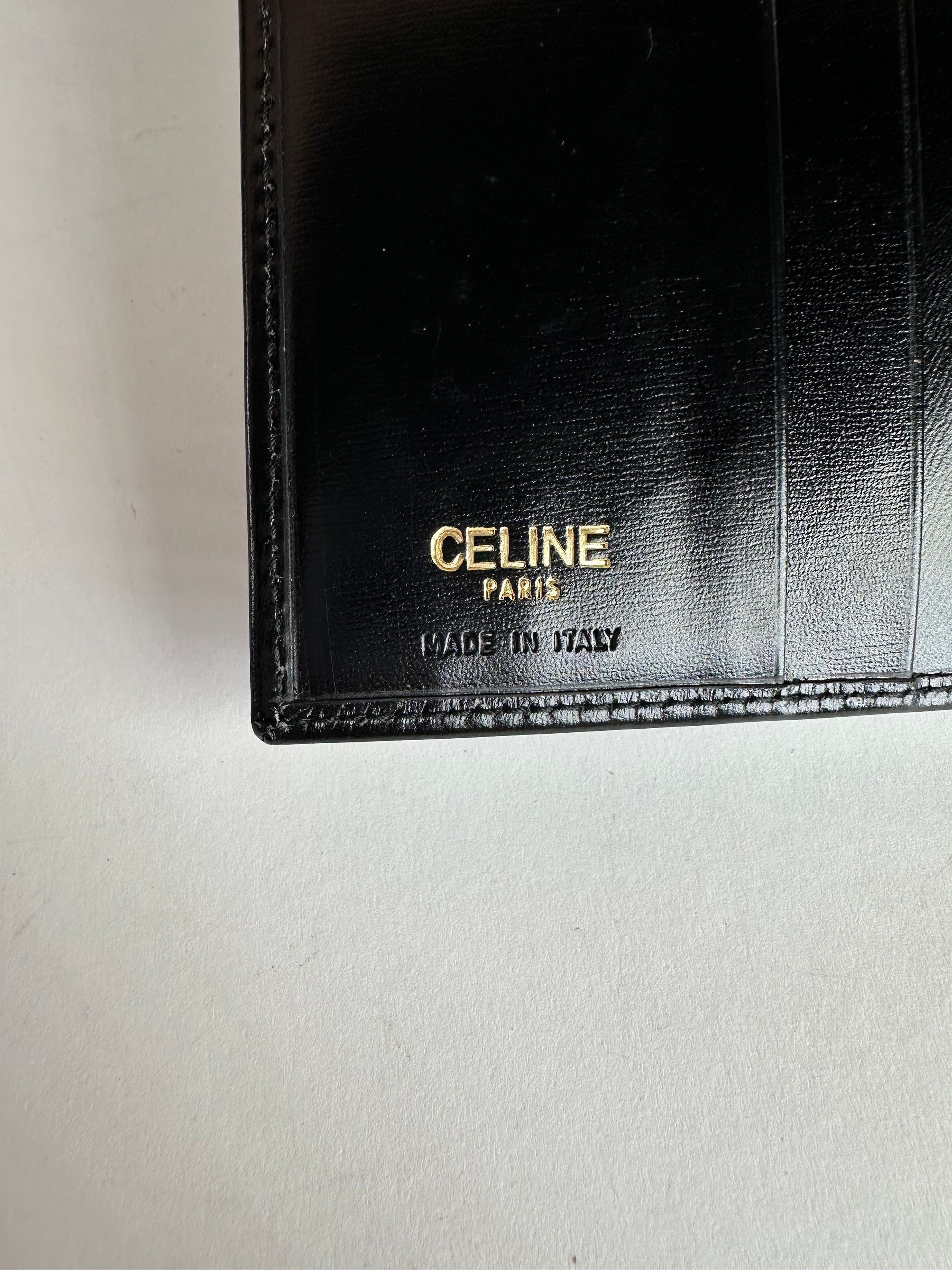 Celine Vintage Paris Patent Leather Wallet Black Size ONE SIZE - 4 Thumbnail