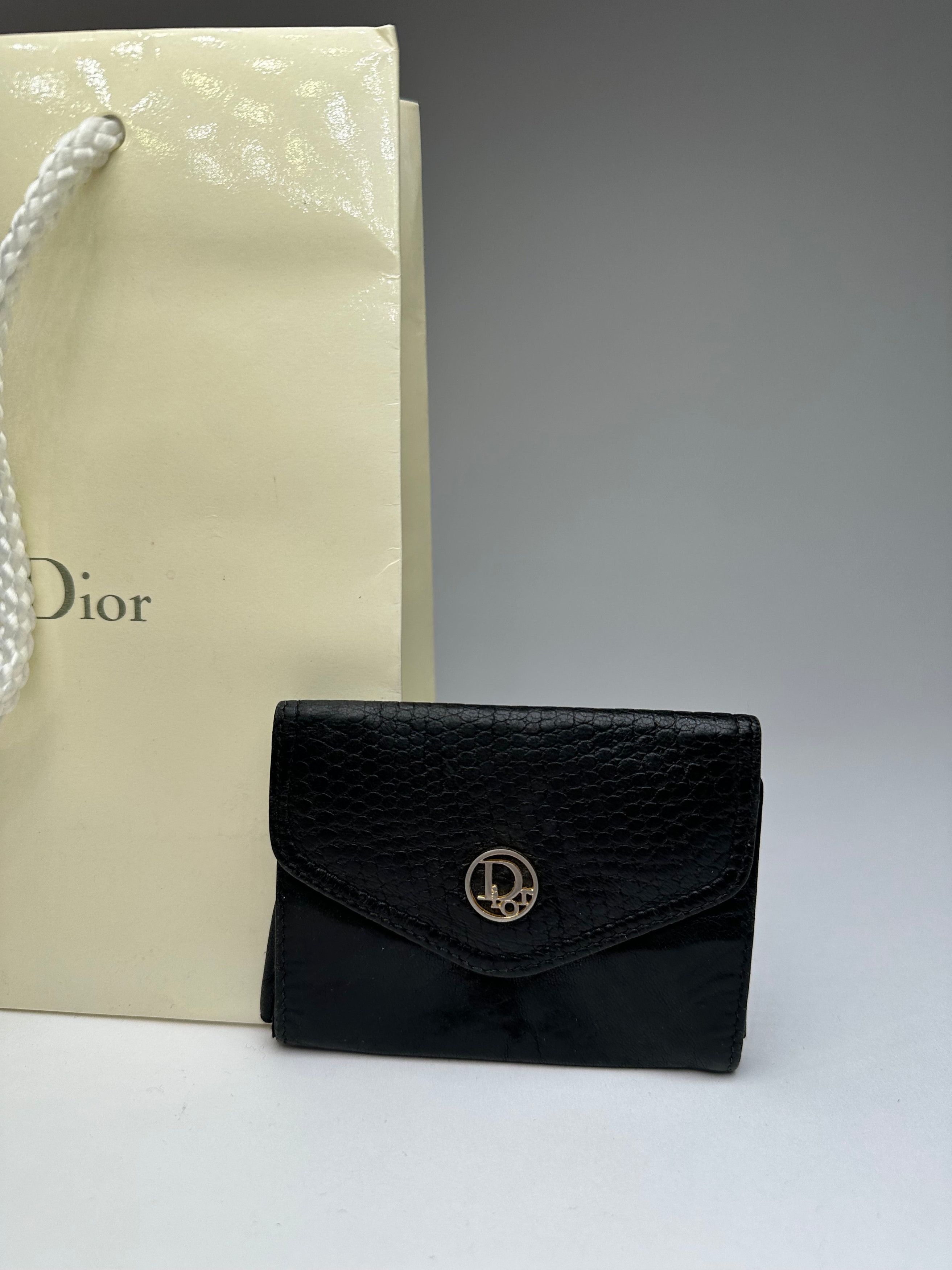 Dior Vintage Snake Emblossed Leather Card Holder Black Size ONE SIZE - 5 Thumbnail