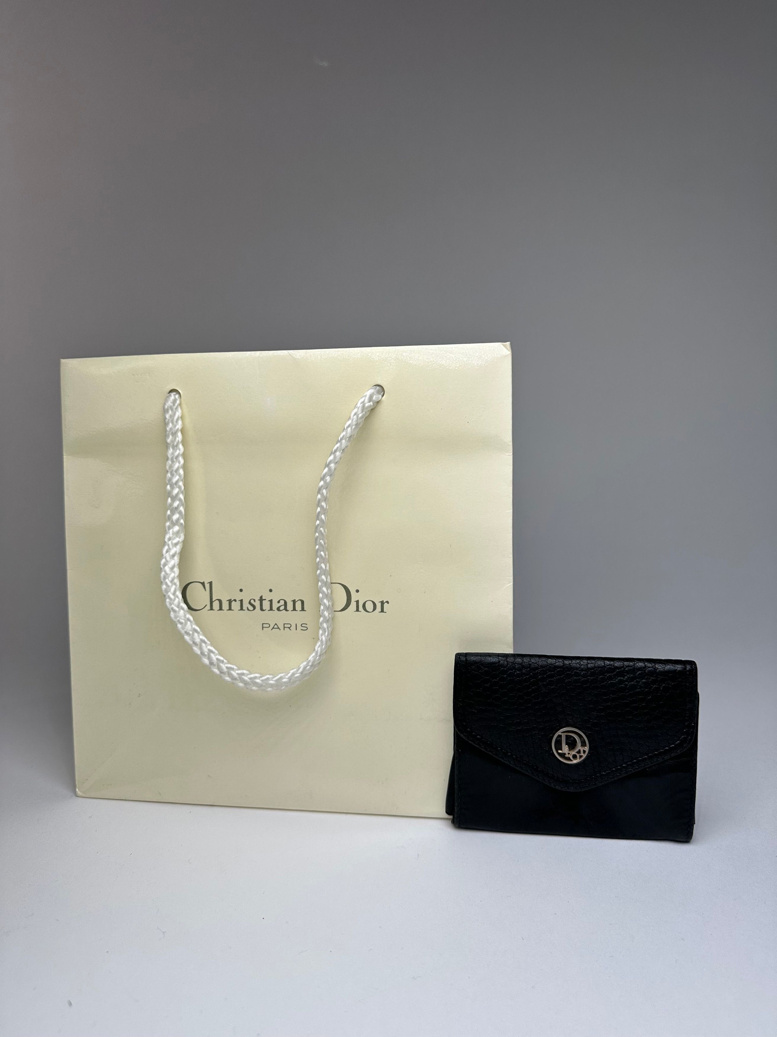 Dior Vintage Snake Emblossed Leather Card Holder Black Size ONE SIZE - 9 Thumbnail