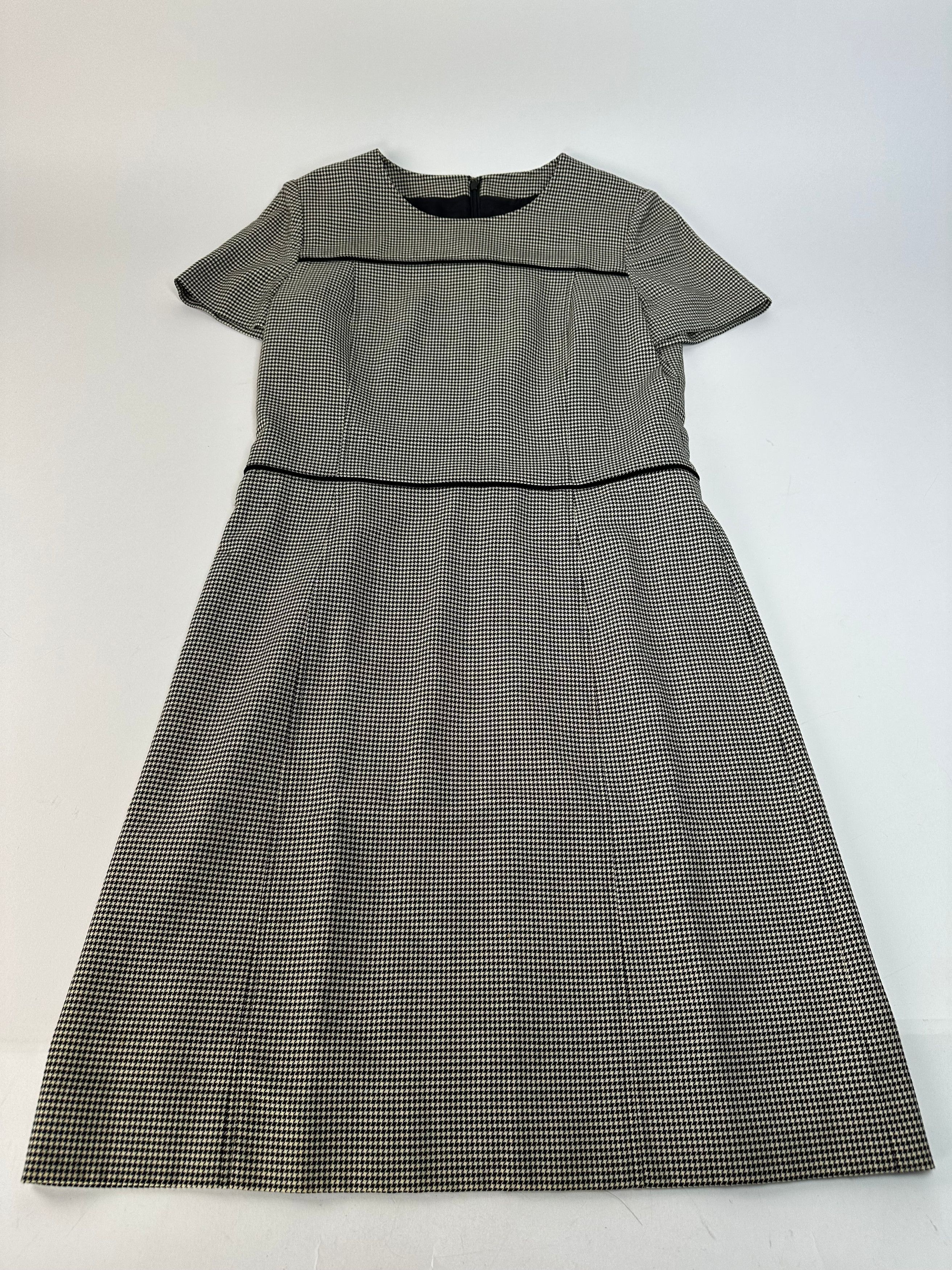 Courreges Vintage Checked Dress Black White M Size S / US 4 / IT 40 - 4 Thumbnail