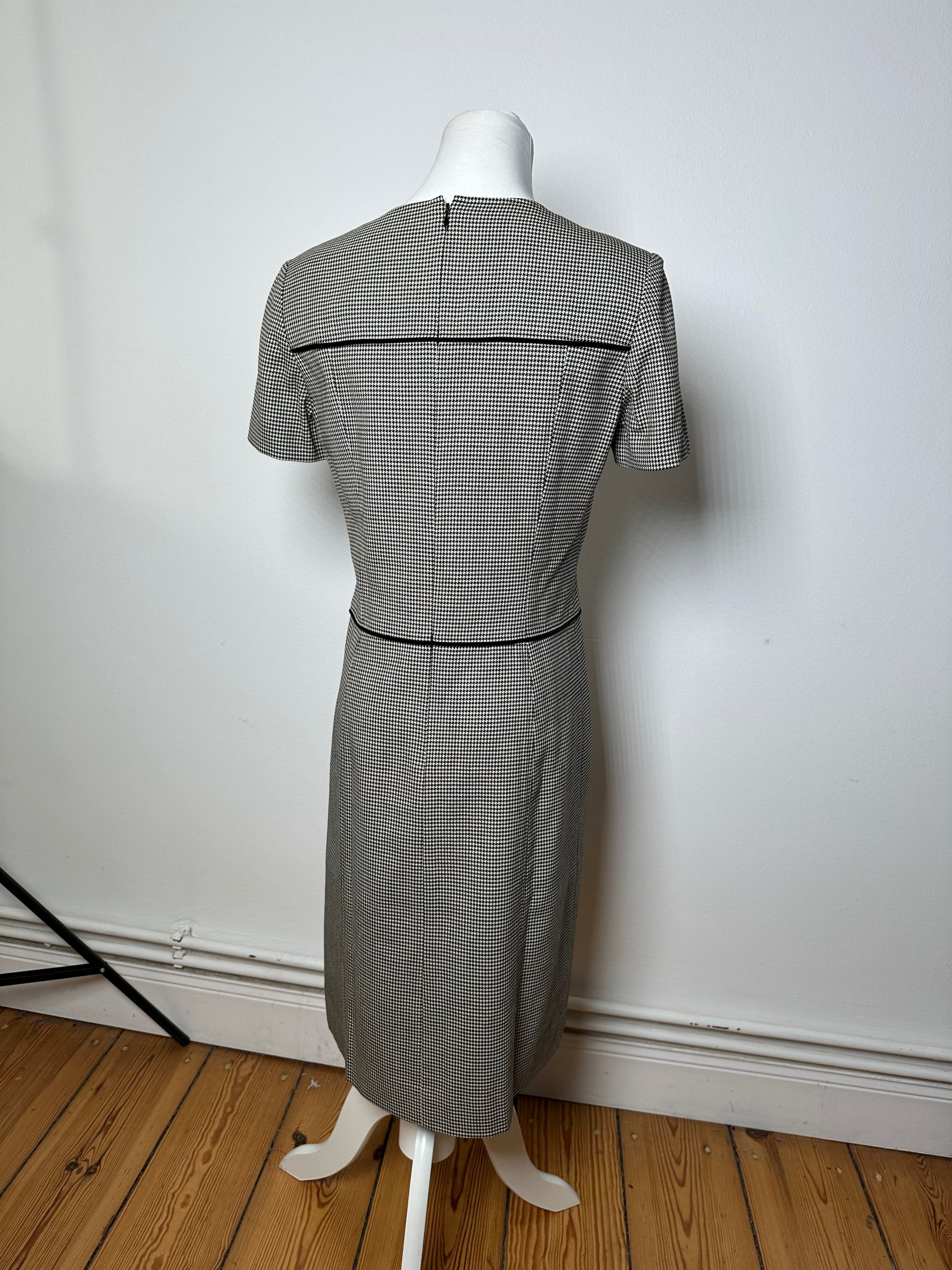 Courreges Vintage Checked Dress Black White M Size S / US 4 / IT 40 - 3 Thumbnail