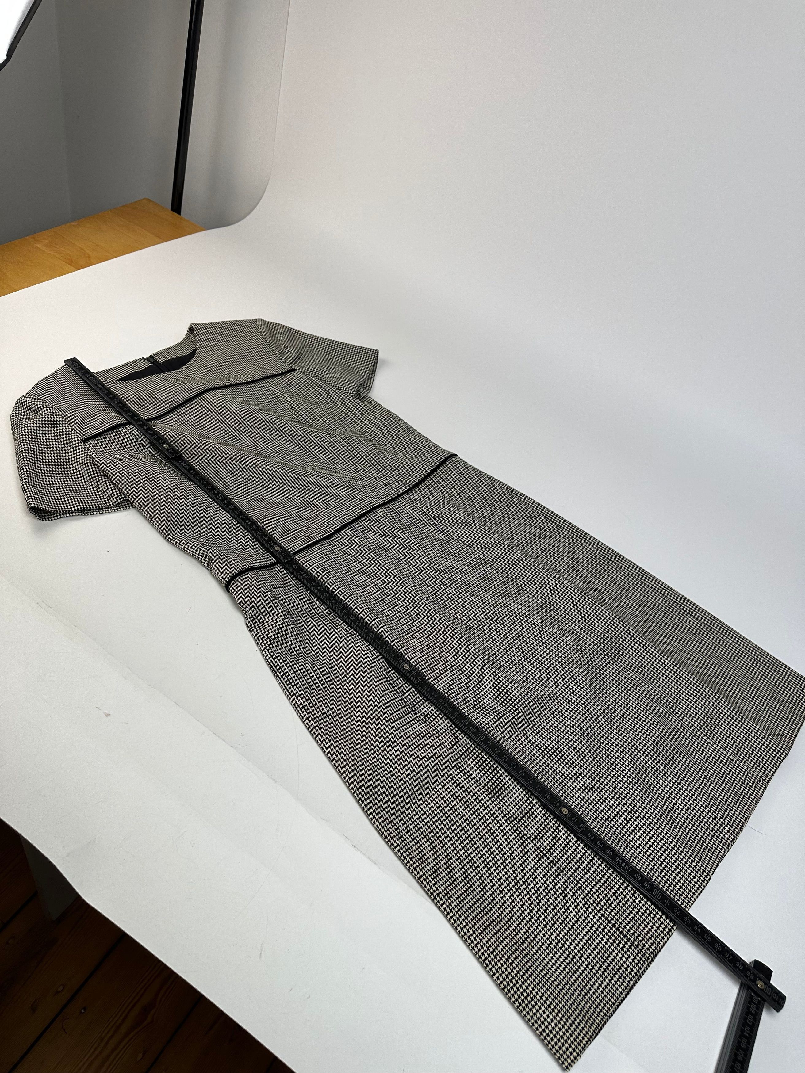 Courreges Vintage Checked Dress Black White M Size S / US 4 / IT 40 - 7 Thumbnail
