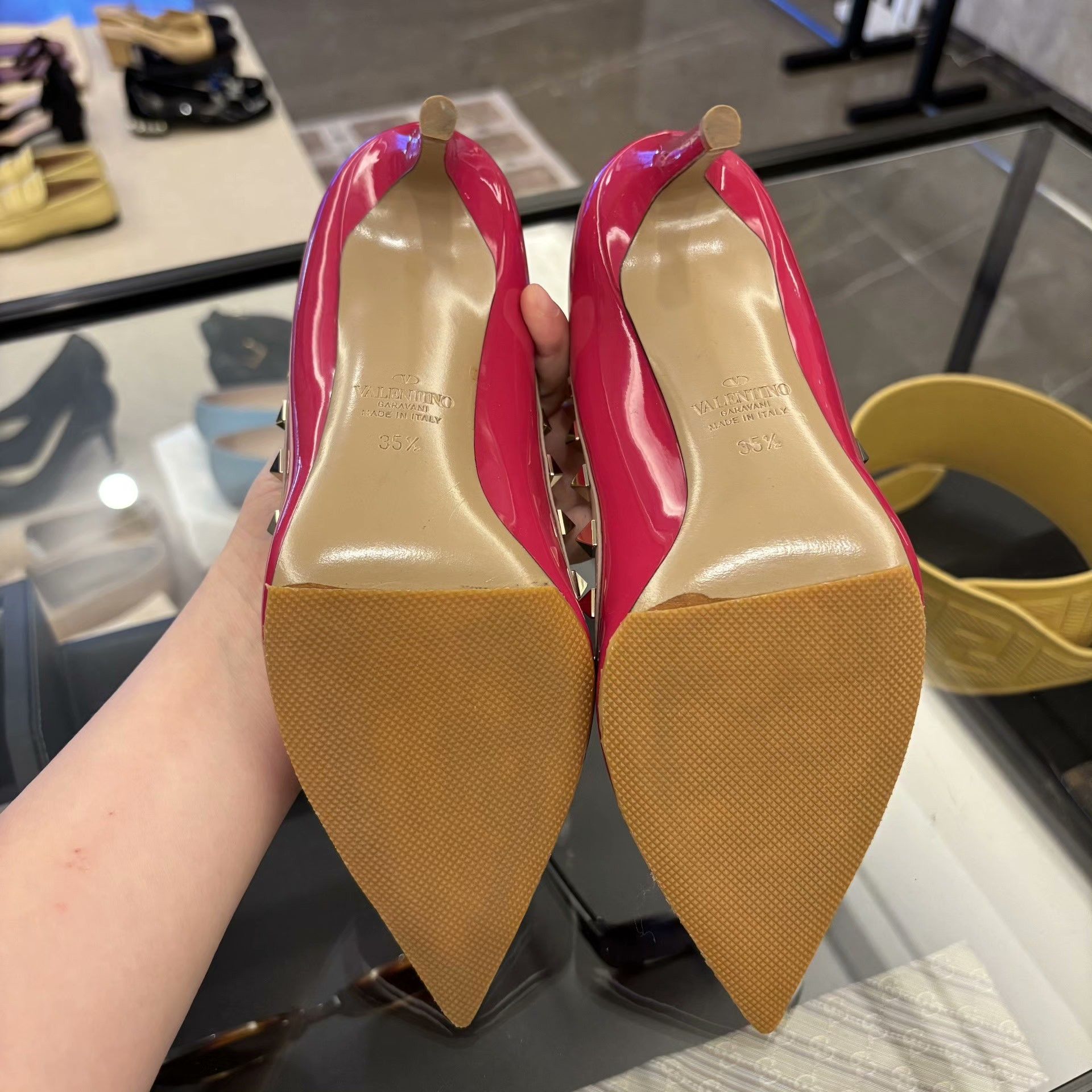 Valentino Valentino Pink Lowtop Sneakers us_5 Women Size US 5 / IT 35 - 8 Thumbnail