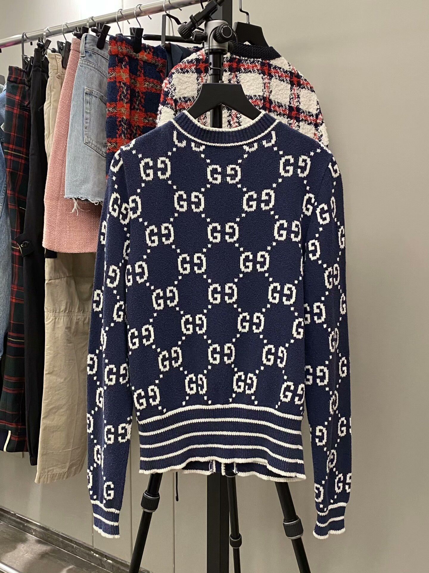 Gucci Gucci Knit Blue Sweater S Women Size S / US 4 / IT 40 - 2 Thumbnail
