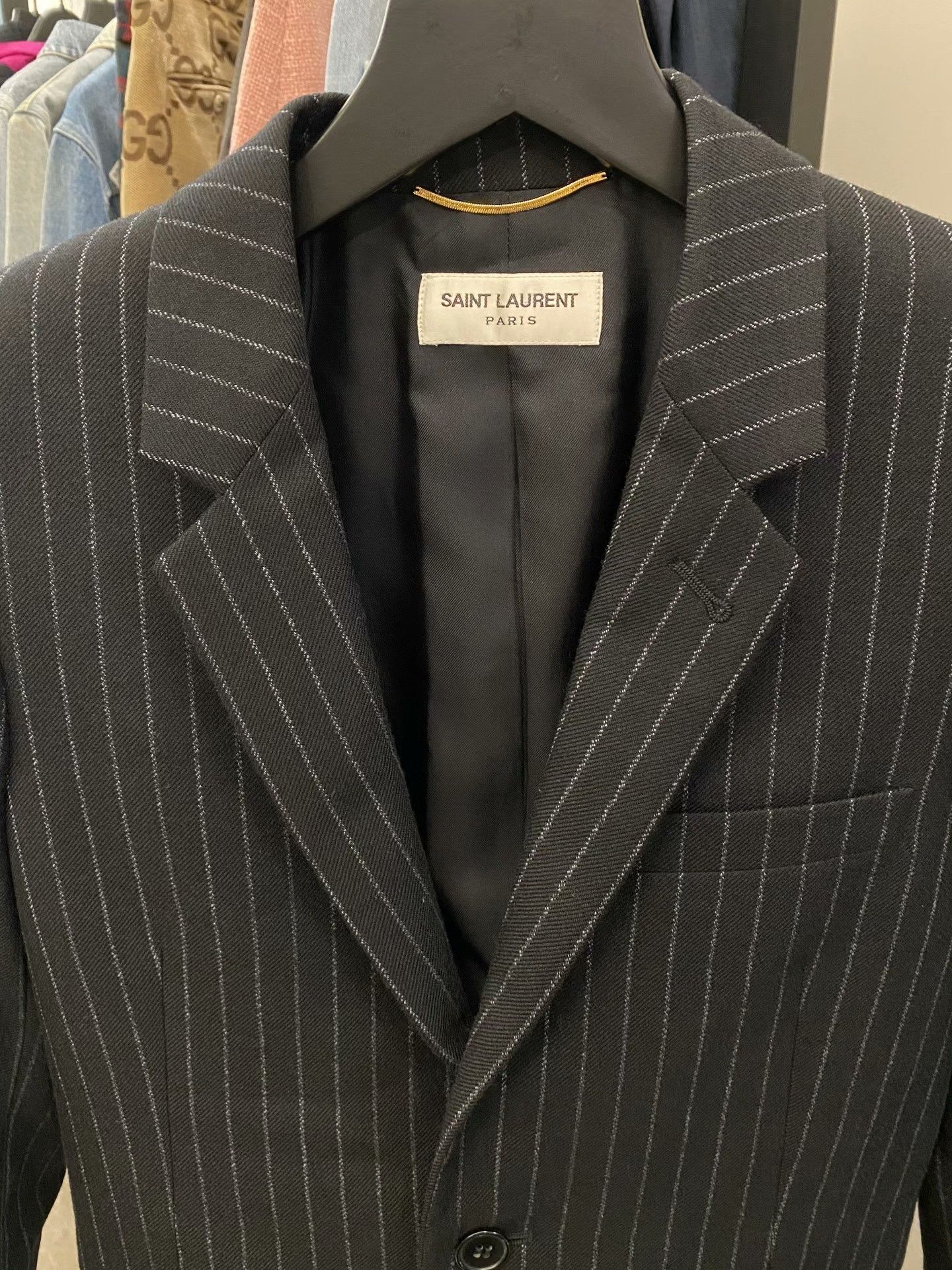 Saint Laurent Paris Saint Laurent Paris Formal Striped Jacket M Women Size M / US 6-8 / IT 42-44 - 3 Thumbnail