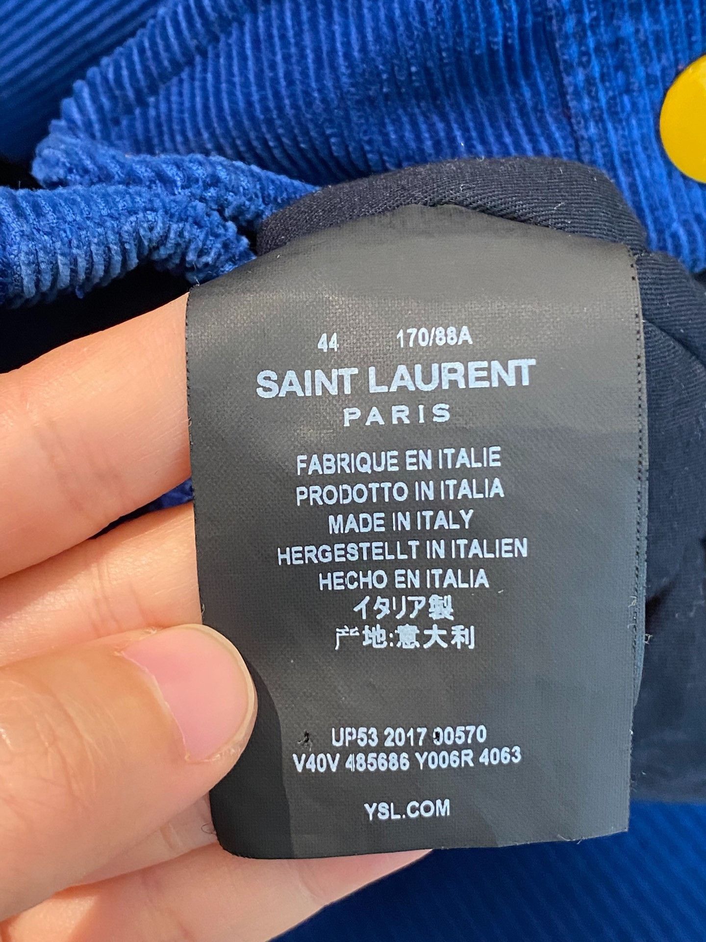 Saint Laurent Paris Saint Laurent Paris Cotton Yellow Heavy Coat s Men Size US S / EU 44-46 / 1 - 4 Thumbnail