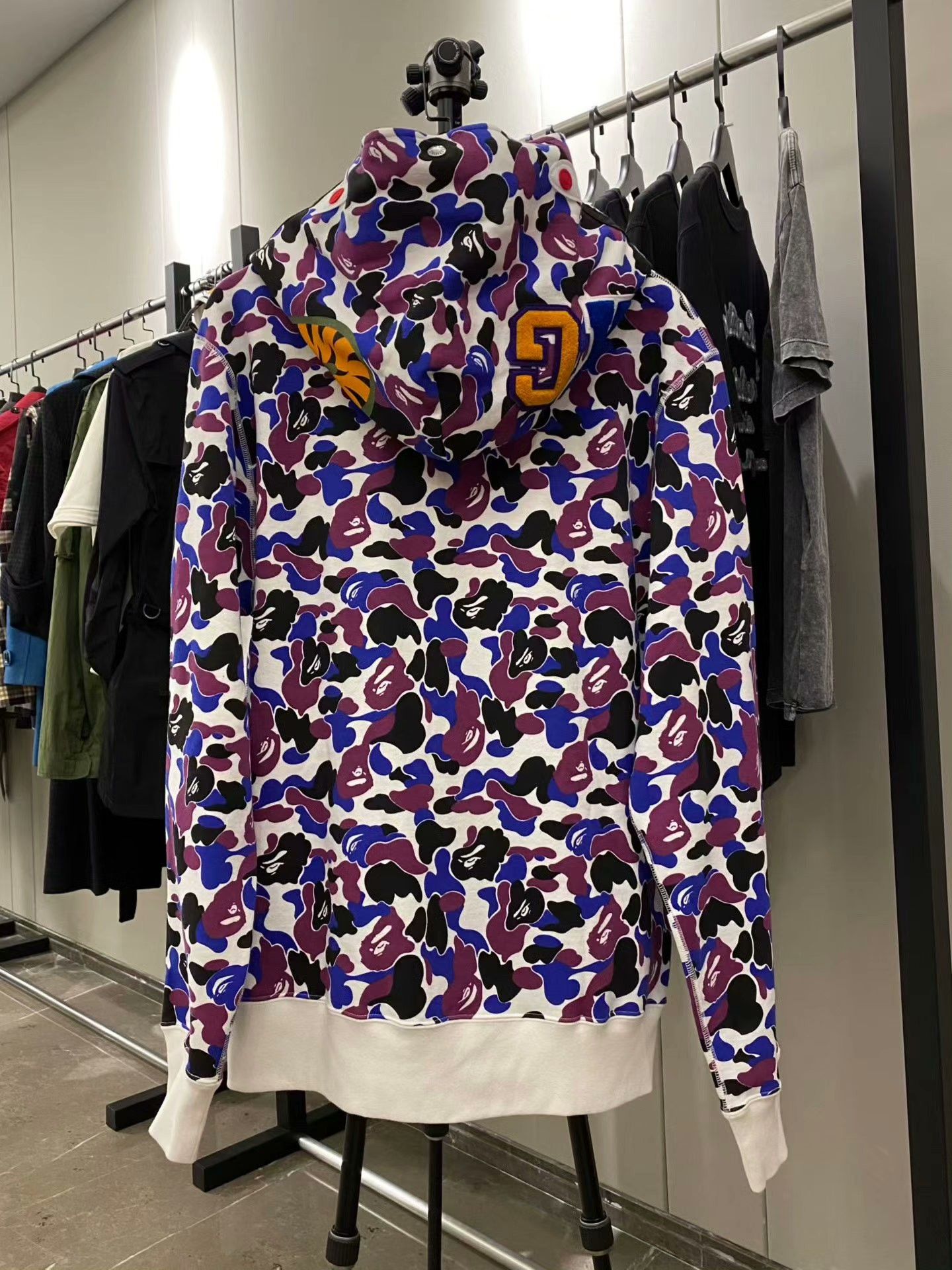 Bape Bape Shark Camo Purple Light Jacket xl Men Size US XL / EU 56 / 4 - 2 Thumbnail