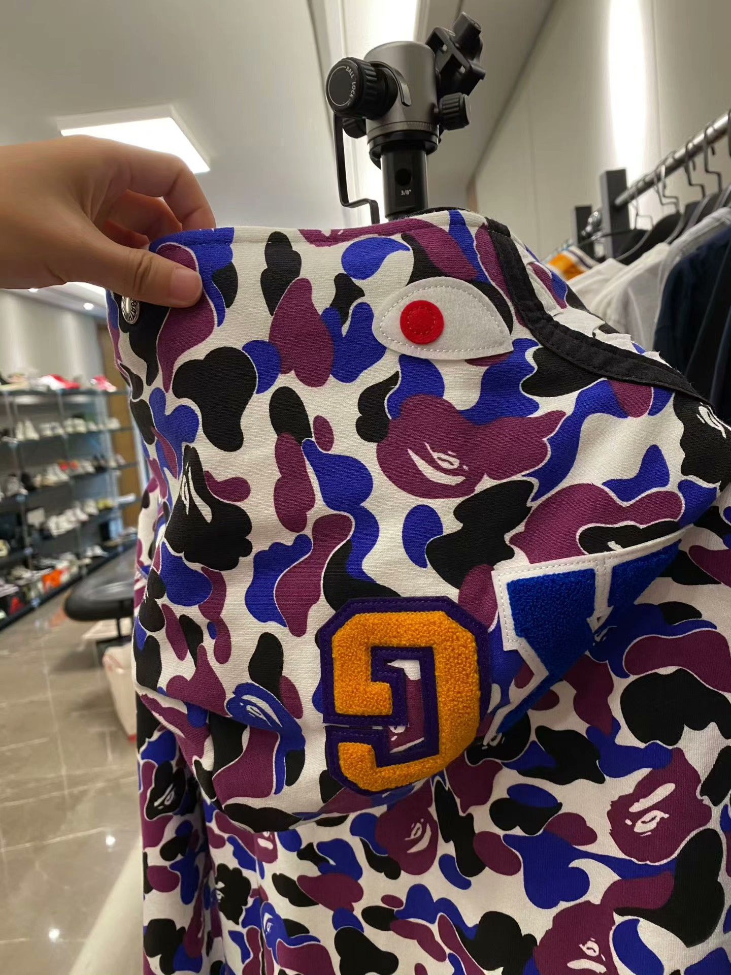 Bape Bape Shark Camo Purple Light Jacket xl Men Size US XL / EU 56 / 4 - 3 Thumbnail