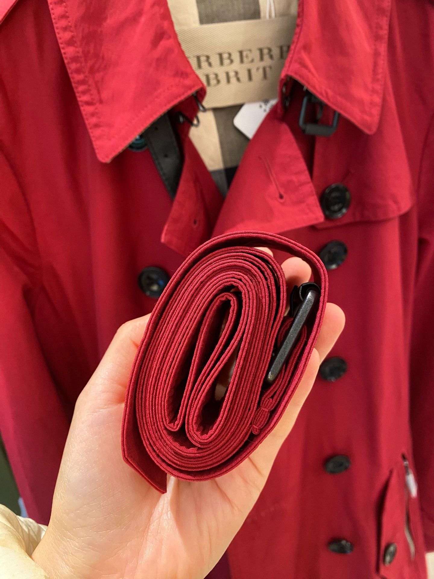 Burberry Burberry Red Coat XL Women Size XL / US 12-14 / IT 48-50 - 4 Thumbnail