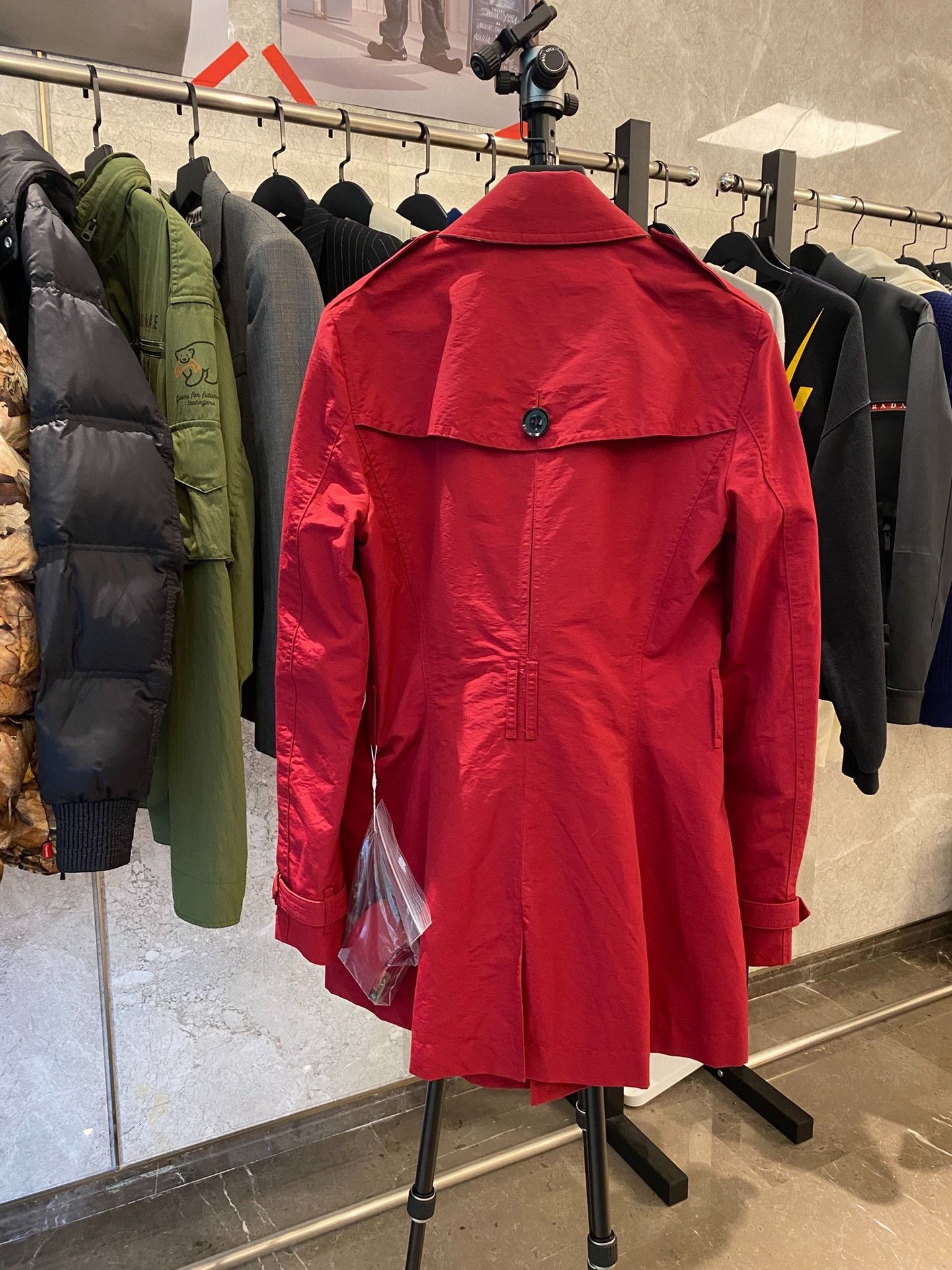 Burberry Burberry Red Coat XL Women Size XL / US 12-14 / IT 48-50 - 3 Thumbnail