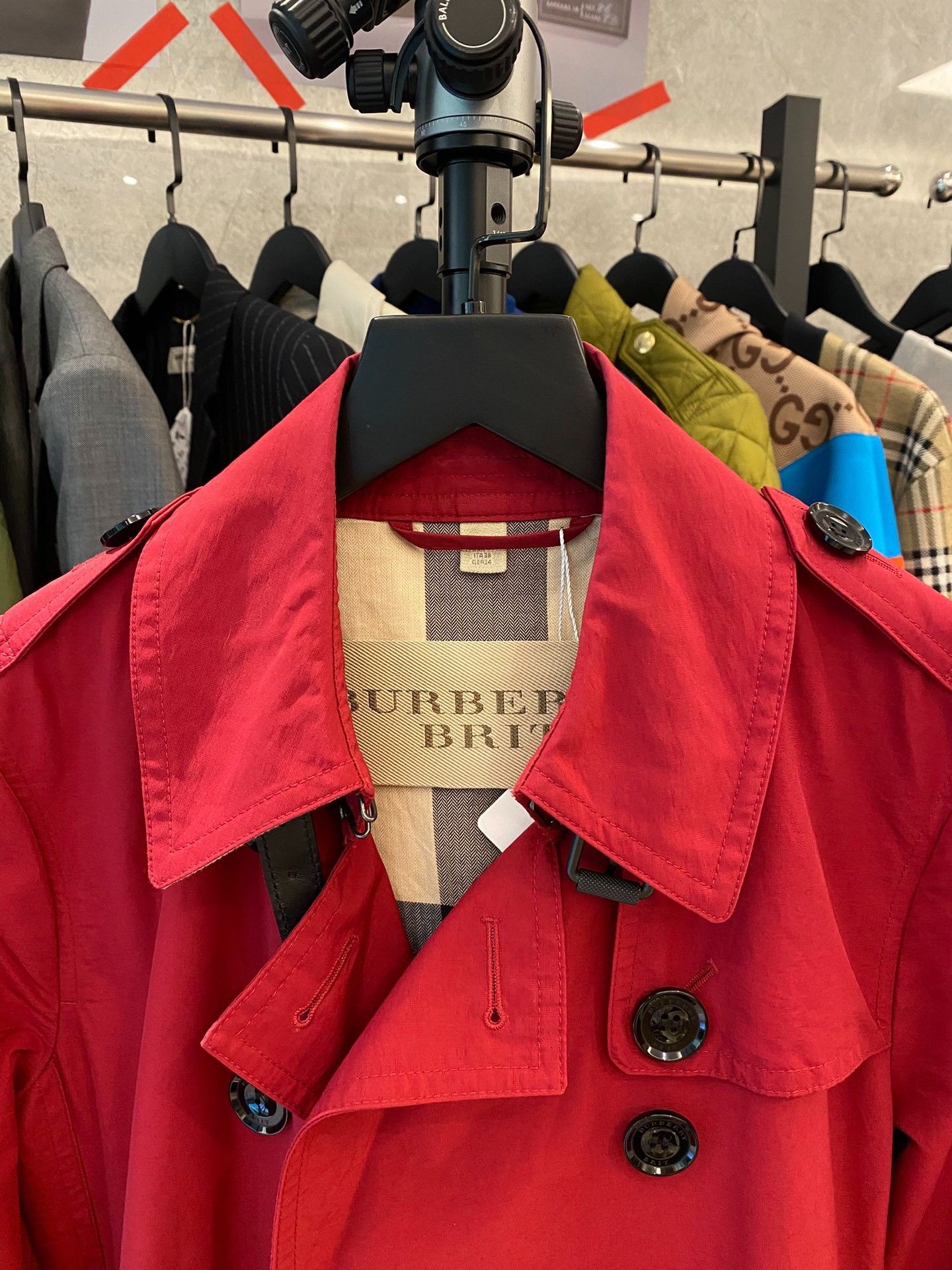 Burberry Burberry Red Coat XL Women Size XL / US 12-14 / IT 48-50 - 2 Thumbnail