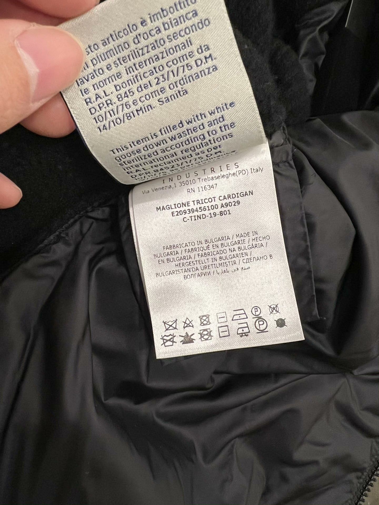 Moncler Moncler Knit Down Black Heavy Coat l Men Size US L / EU 52-54 / 3 - 8 Thumbnail