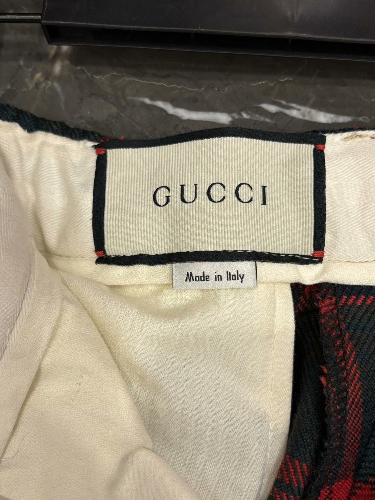 Gucci Gucci Wool Plaid Red Casual Pants 34 Men Size US 34 / EU 50 - 4 Thumbnail
