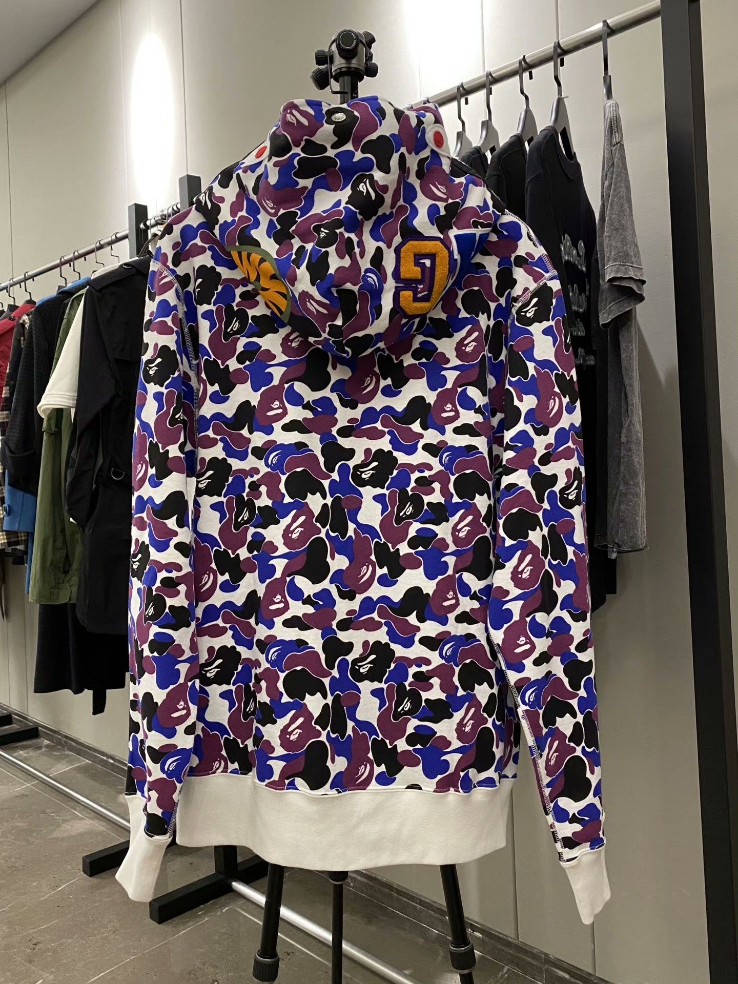 Bape Bape Shark Camo Purple Light Jacket xl Men Size US XL / EU 56 / 4 - 2 Thumbnail