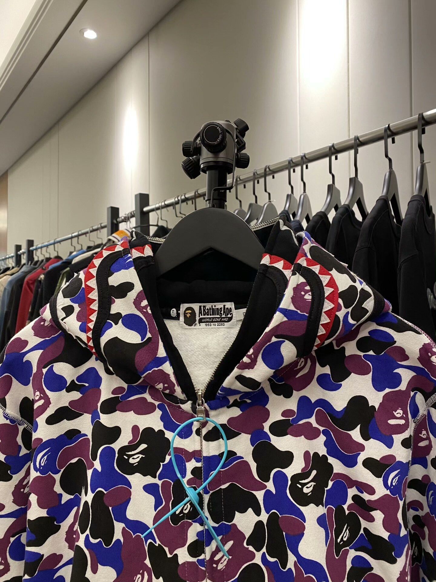 Bape Bape Shark Camo Purple Light Jacket xl Men Size US XL / EU 56 / 4 - 4 Thumbnail